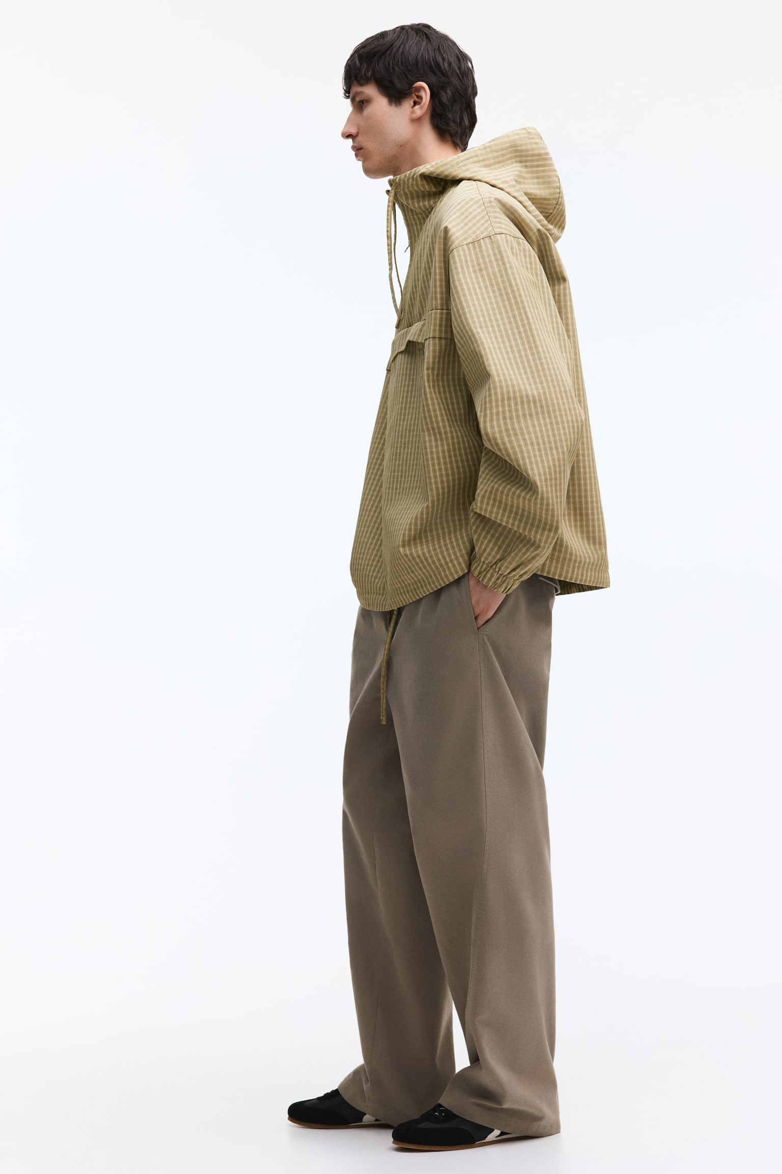 Popover jacket - Khaki green/Checked/Black - 7