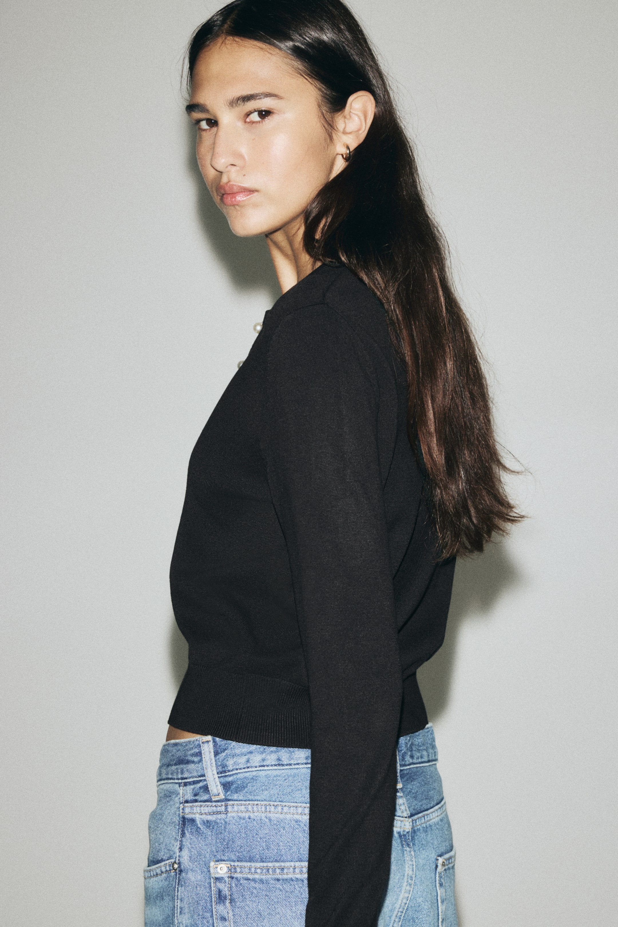 View larger image: Knit Cardigan - Black - Ladies | H&M PH 2