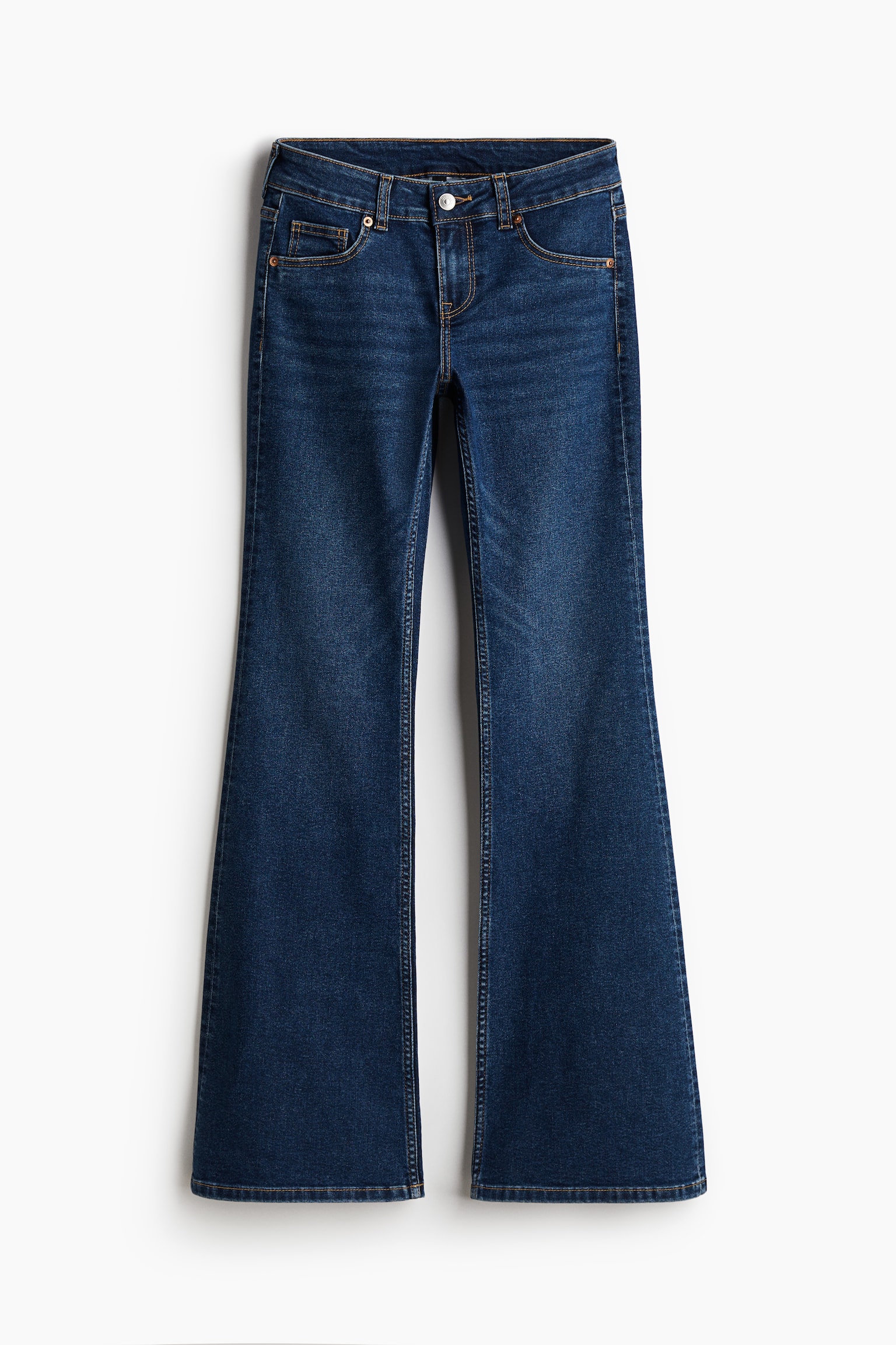 Flared Low Jeans - Dark denim blue/Light denim blue/Denim blue/Light denim blue/Black/Grey/Black/Washed out/Dark denim blue - 2