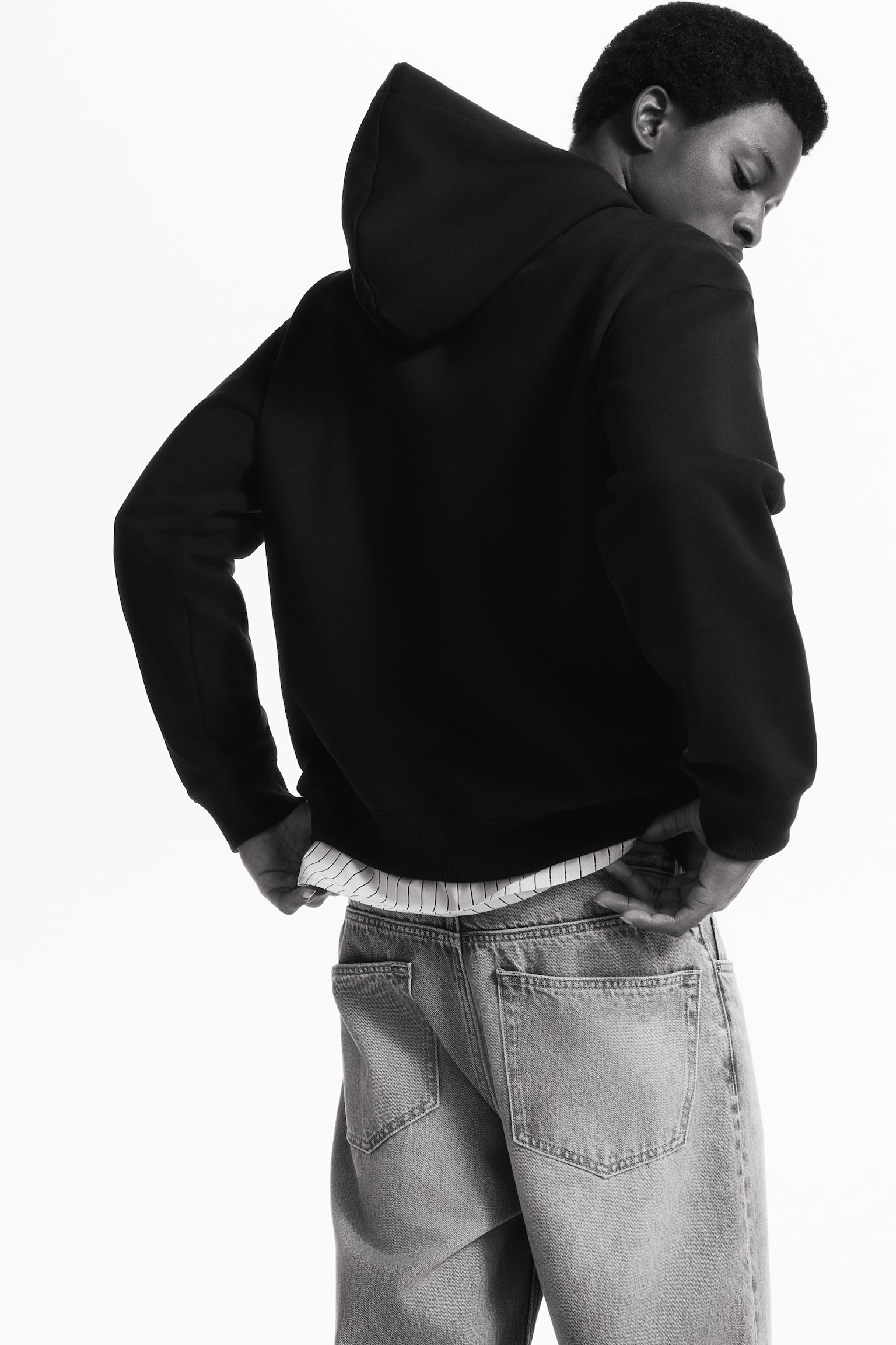 Nyomott mintás kapucnis felső Loose Fit - Fekete/Home Alone/Fehér/The Godfather/Black/Fender/Fehér/Terminator/Sötétzöld/I lose control/Fekete/marslakó - 5