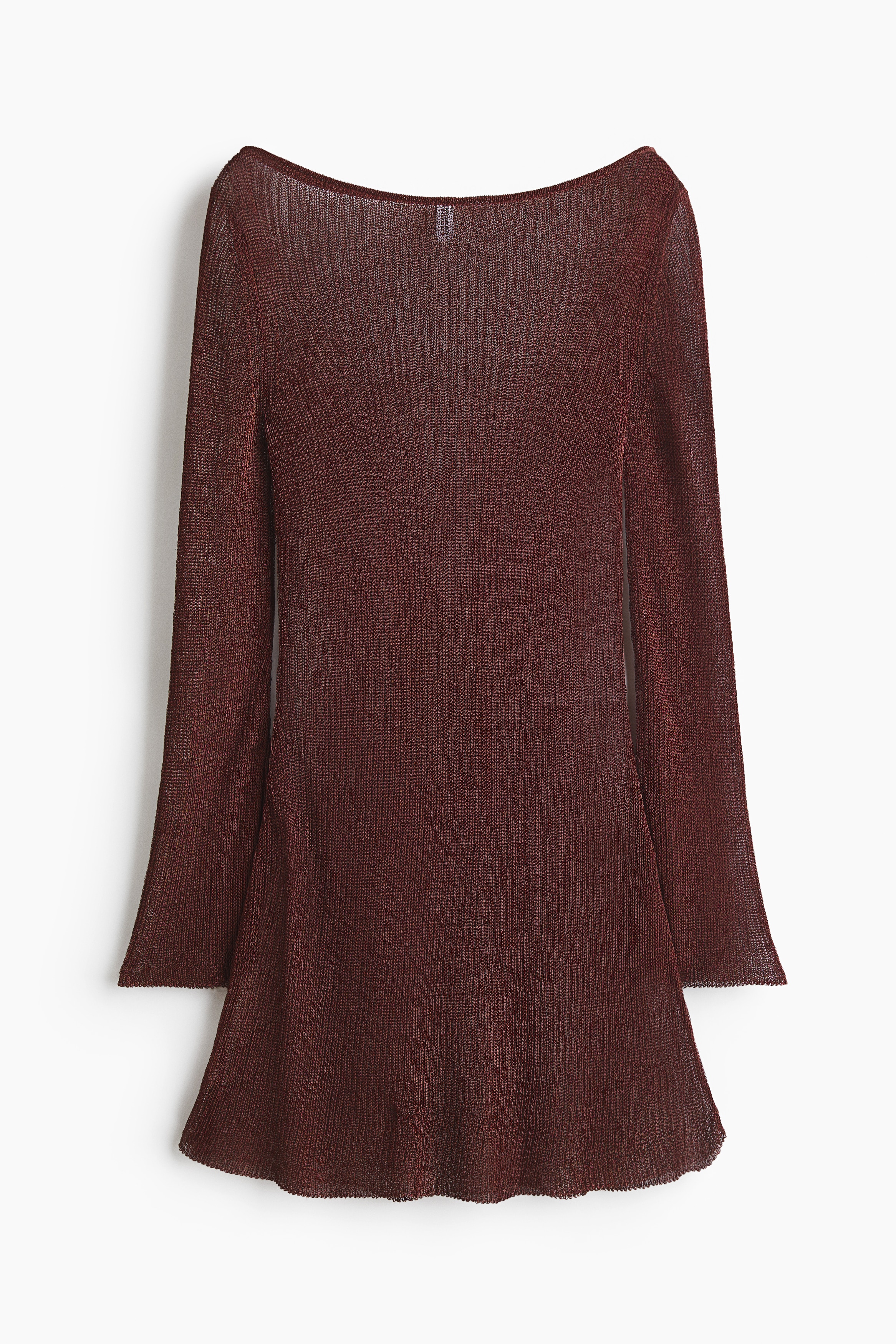 Shimmery flared-skirt dress