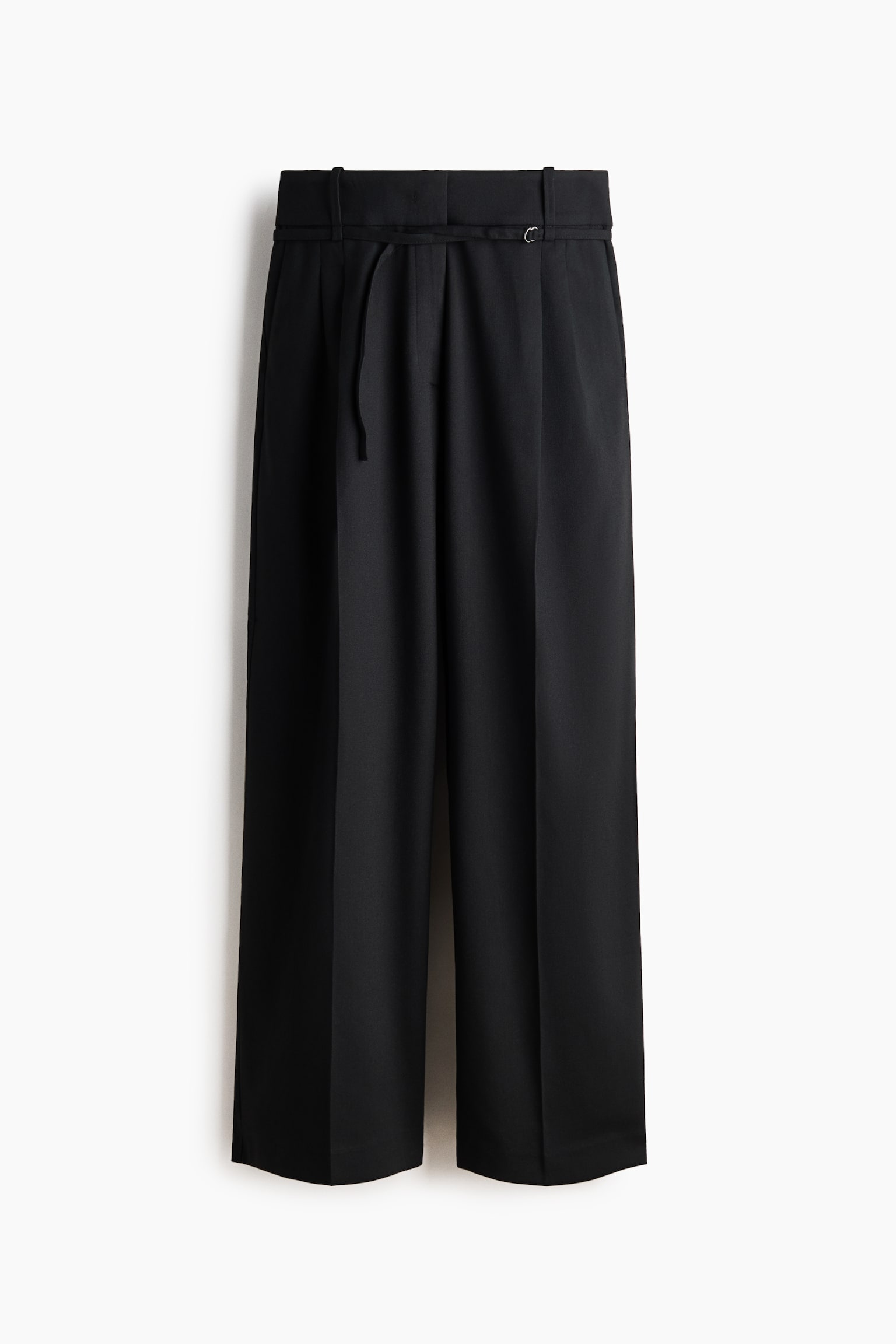Dressad byxa - Svart/Ljusbeige - 1