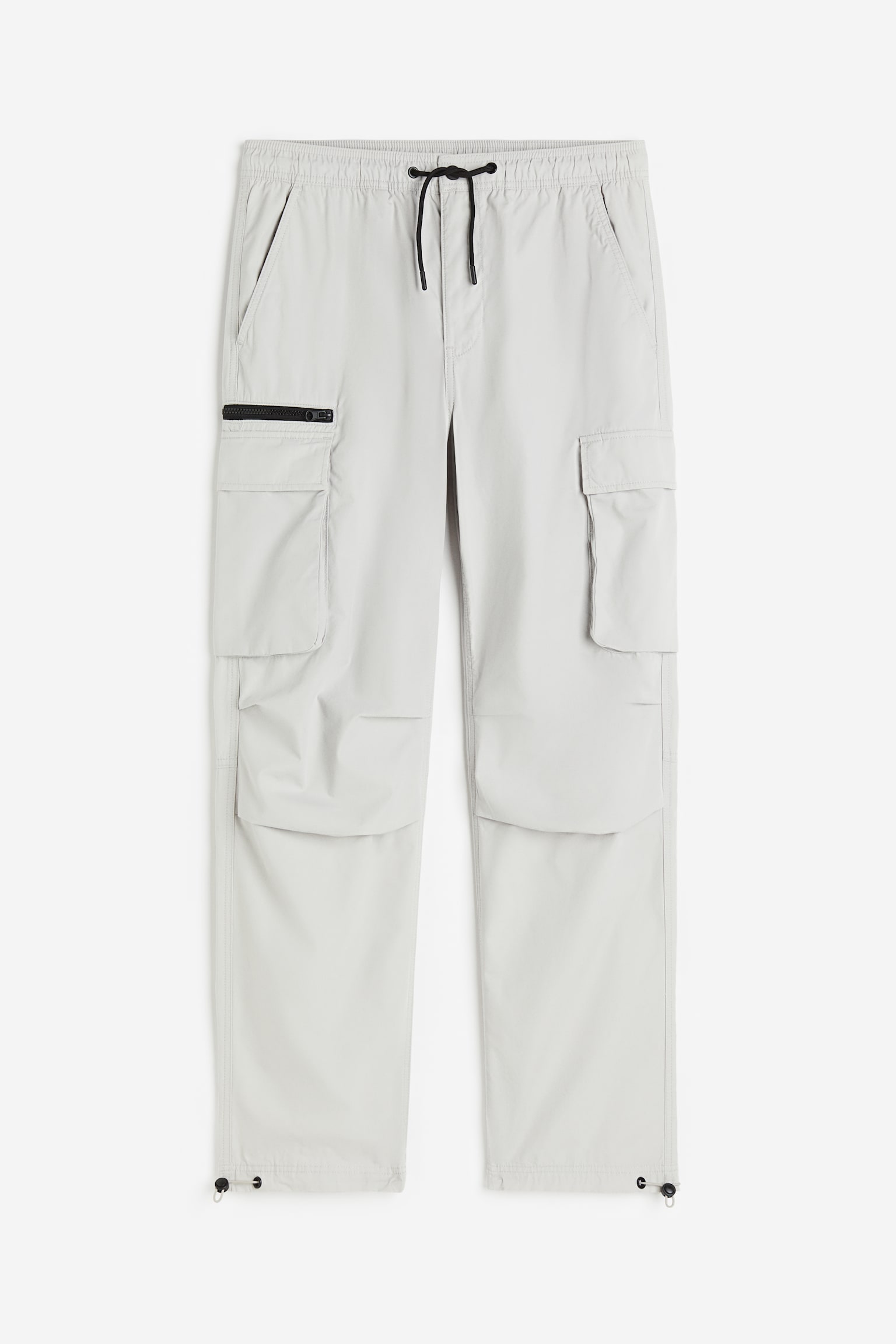 Relaxed Fit Cargo Pants - Light grey/Dark khaki green/Black - 1