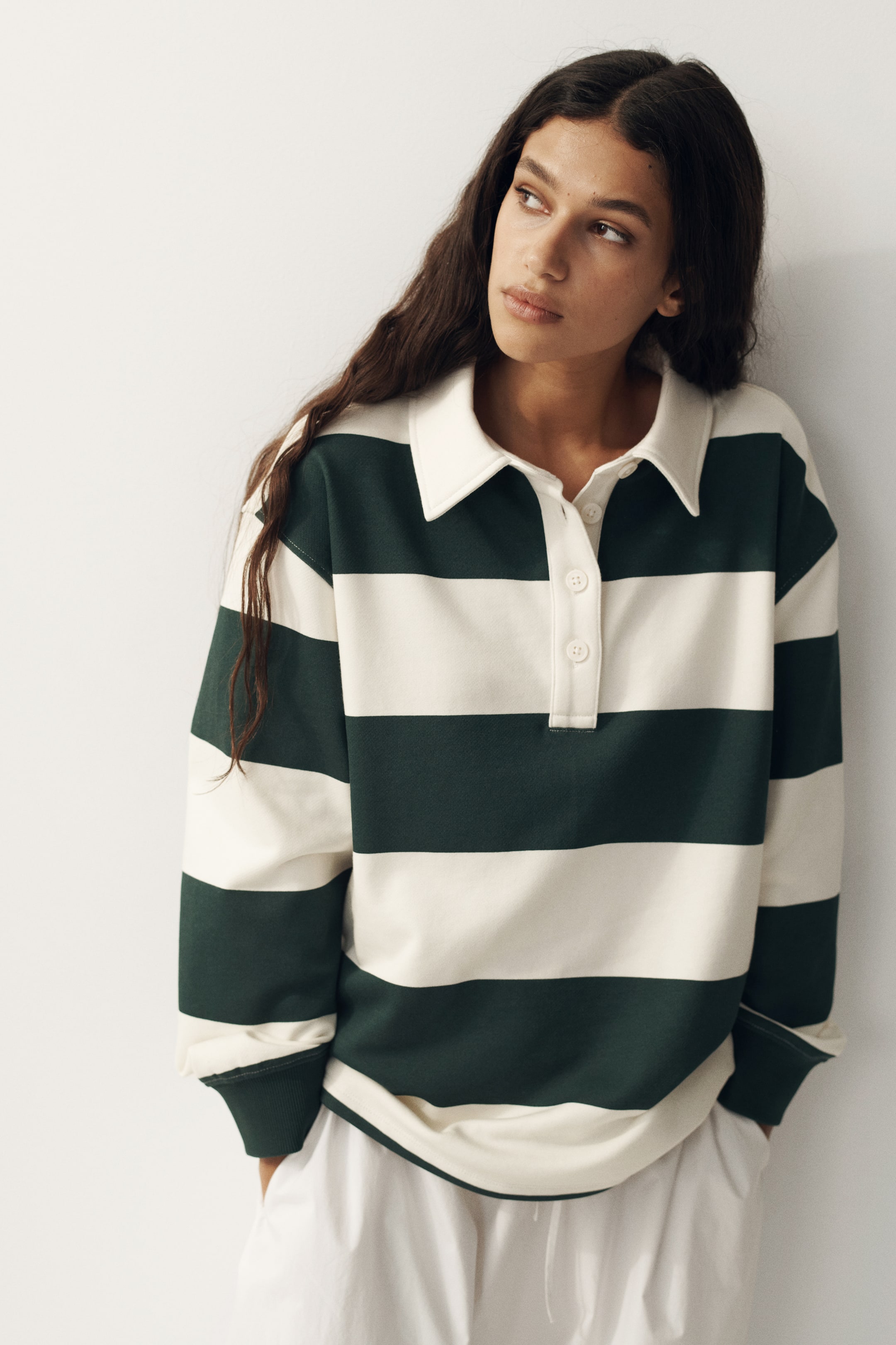 Polo de rugby ample
