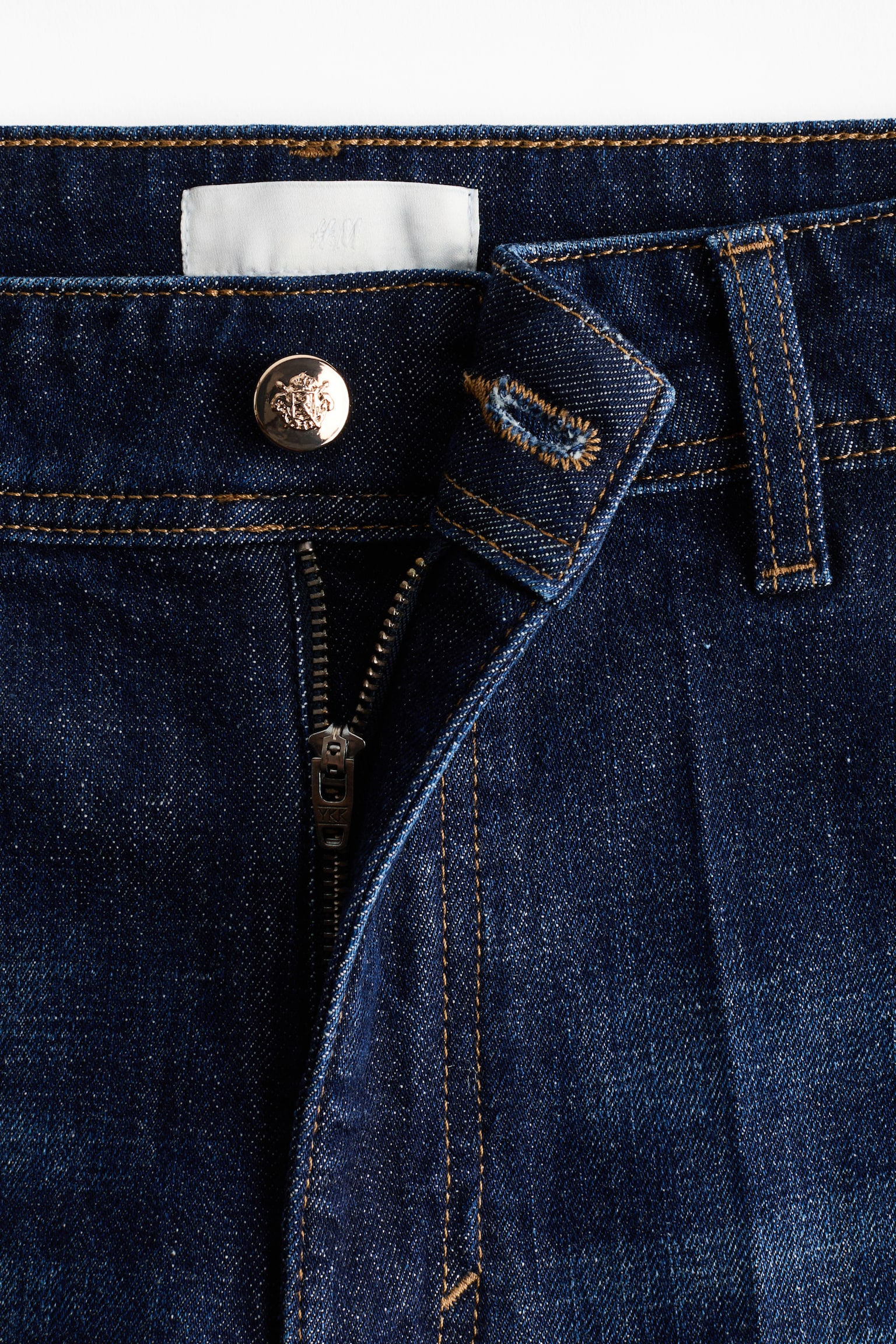 Wide High Jeans - Azul denim oscuro/Azul denim claro/Beige claro/Azul denim oscuro - 5