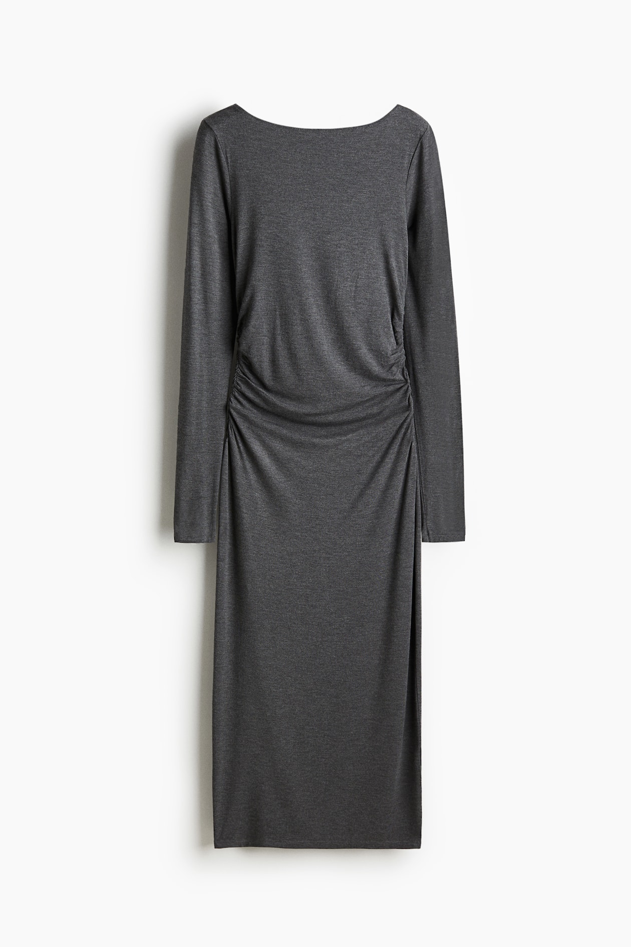 Women's Dark grey Draped bodycon dress
