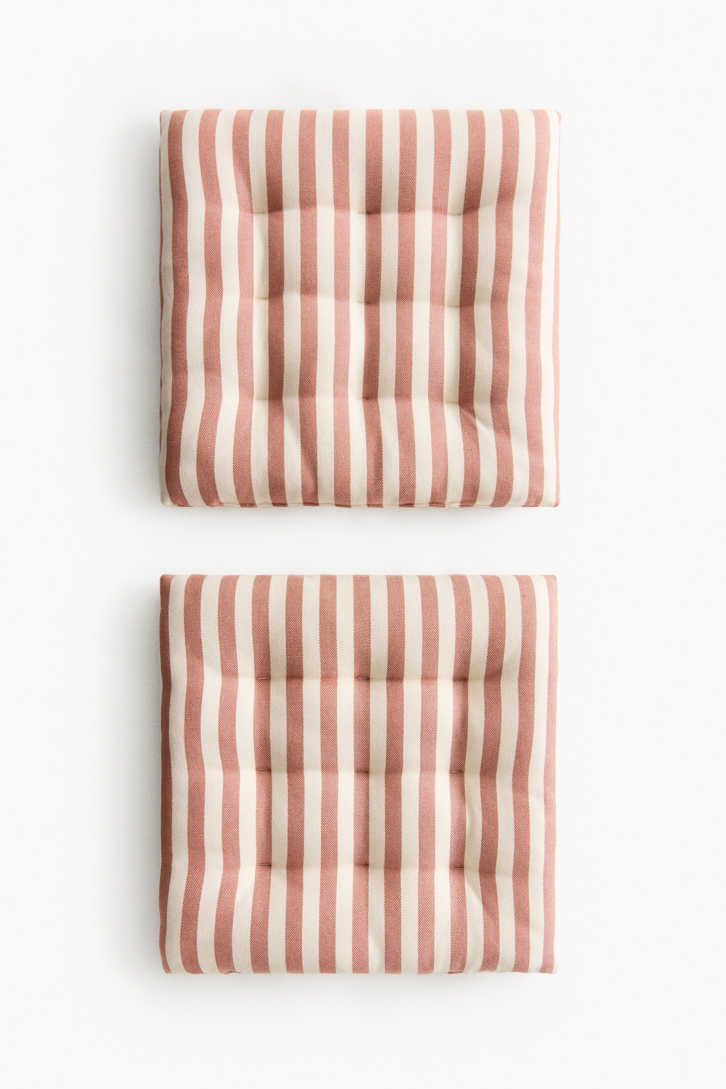 Pack de 2 almofadas para cadeira de exterior - Laranja/Riscas/Bege/Riscas/Verde caqui/Riscas/Amarelo/Riscas/Dark grey/Striped/Azul/Riscas