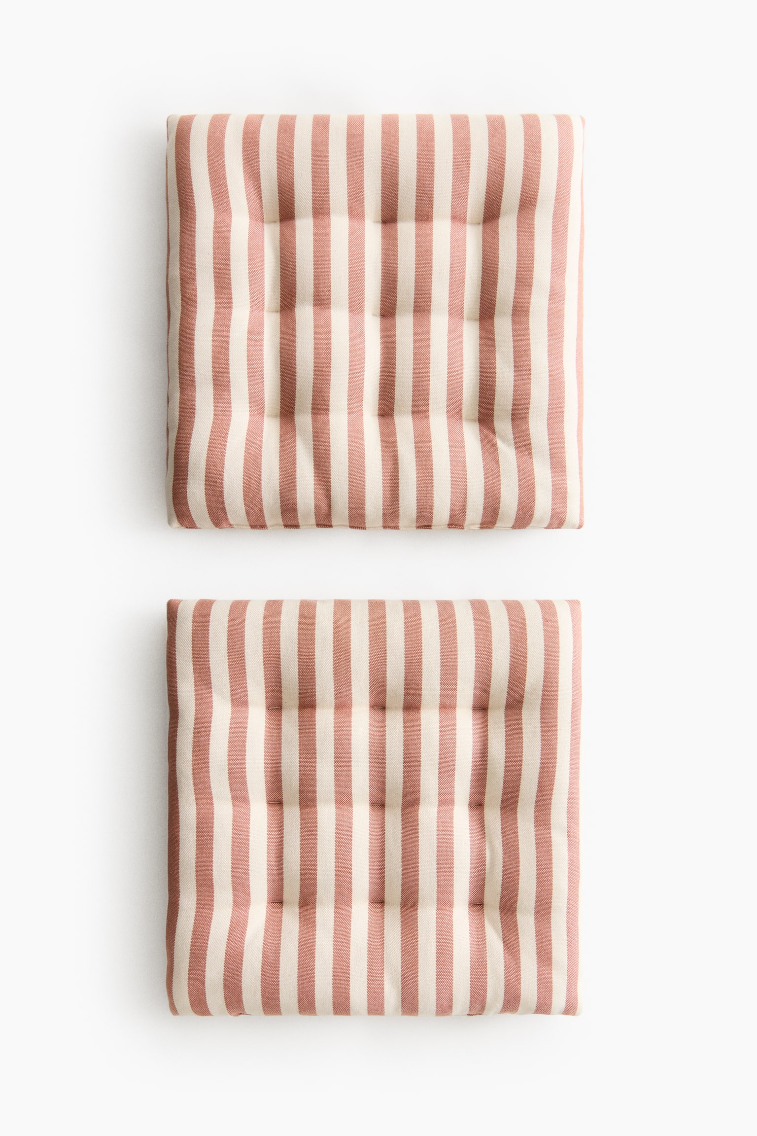 2-pack outdoor seat cushions - Orange/Striped/Khaki green/Striped/Blue/Striped/Yellow/Striped/Dark grey/Striped/Beige/Striped - 1