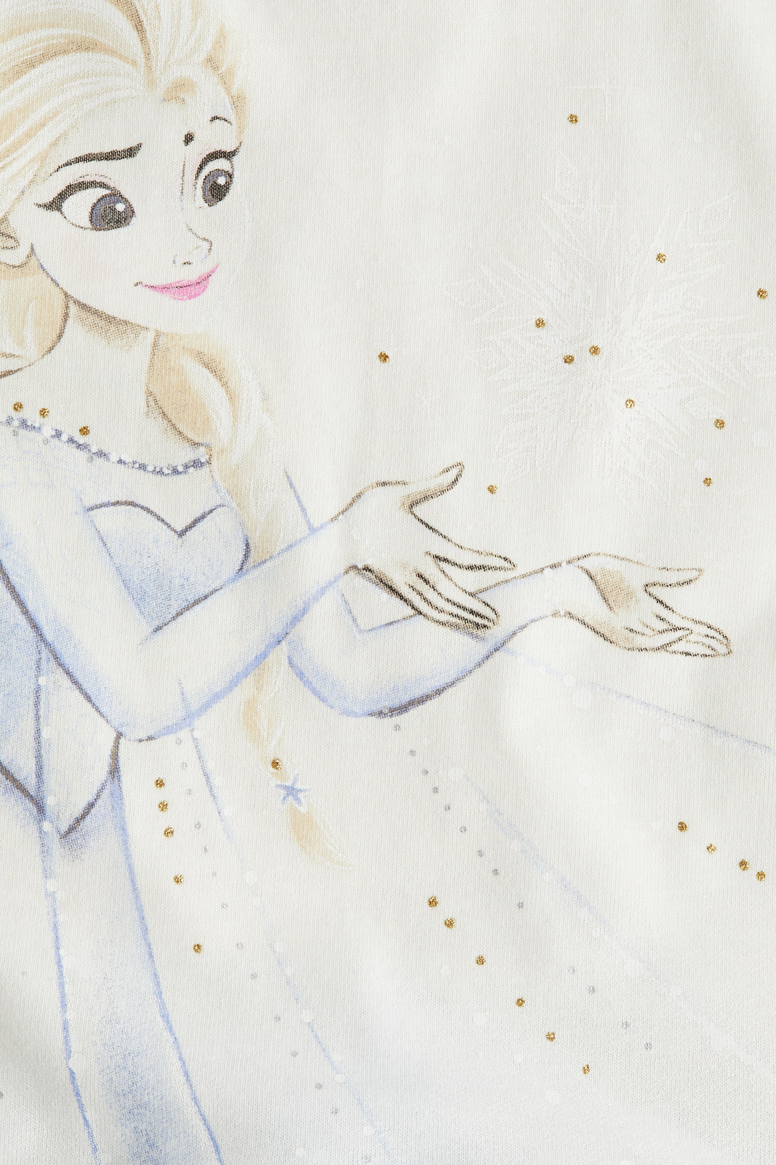 Printed tulle-skirt dress - White/Frozen - 3