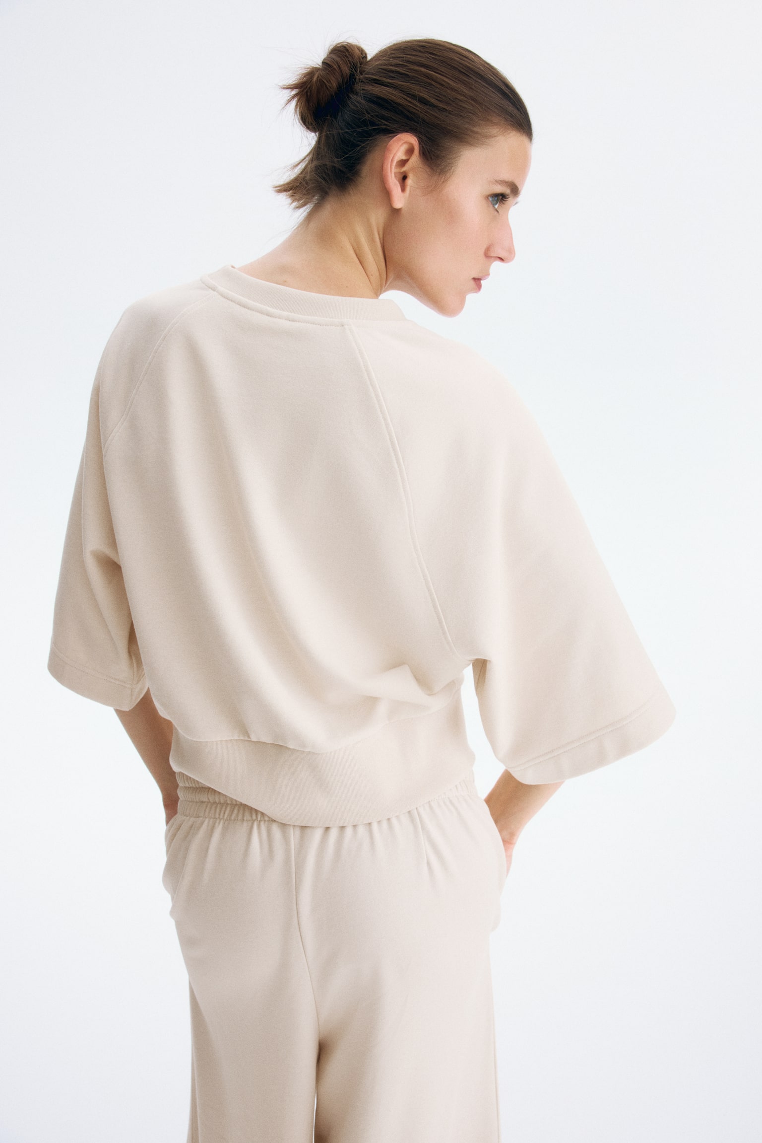 Sweatshirt - Light beige/Dark beige - 6