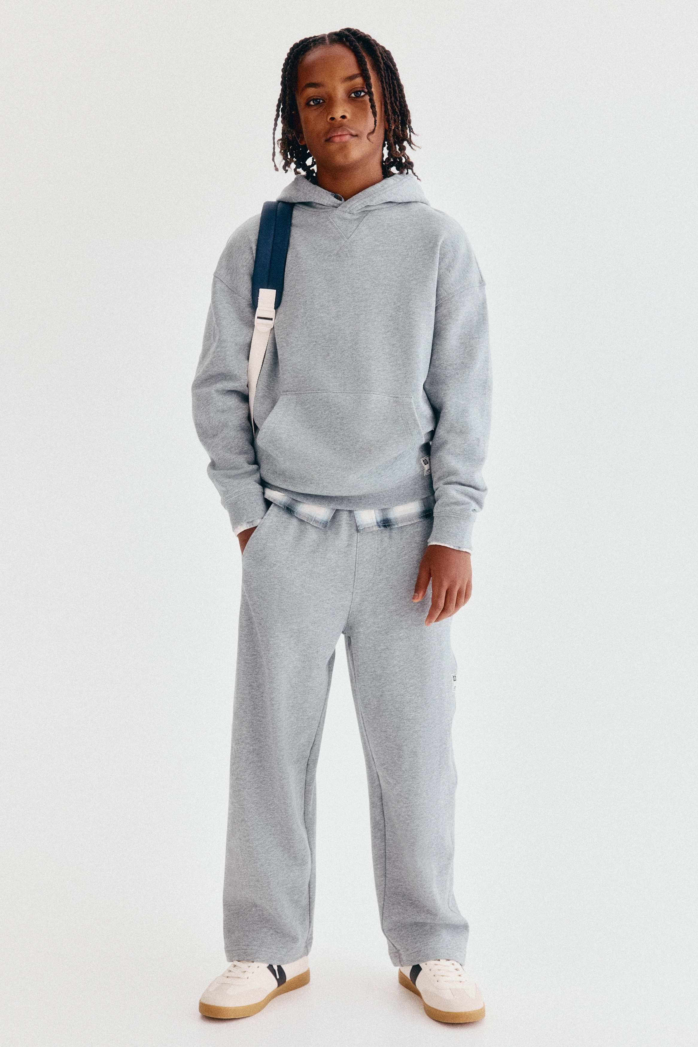 Barrel Paçalı Jogger Pantolon - Grey marl/Siyah