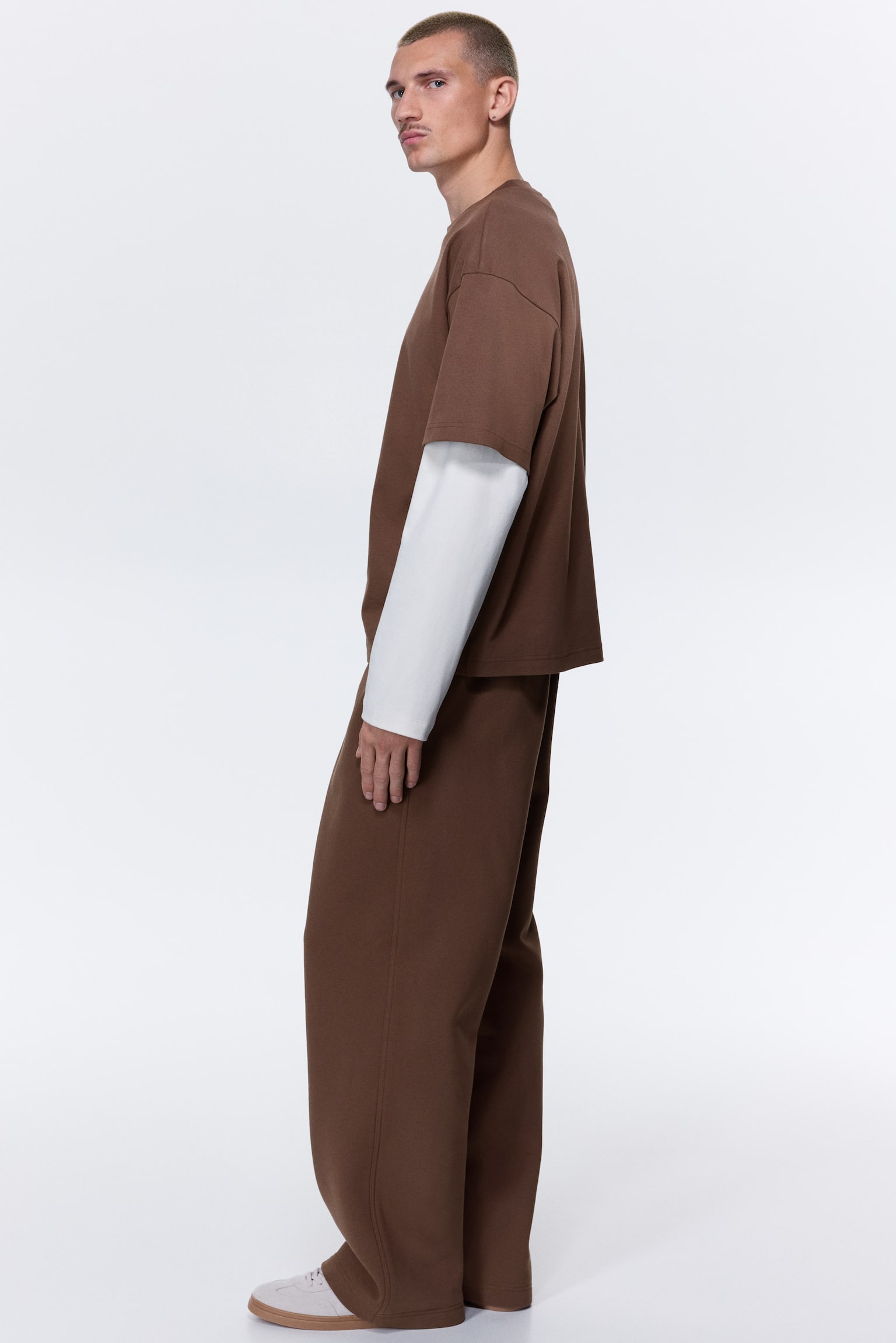 Loose Fit Sweatpants - Brown/Light grey marl/Grey/Black/Cream/Khaki green/Dark plum purple - 6