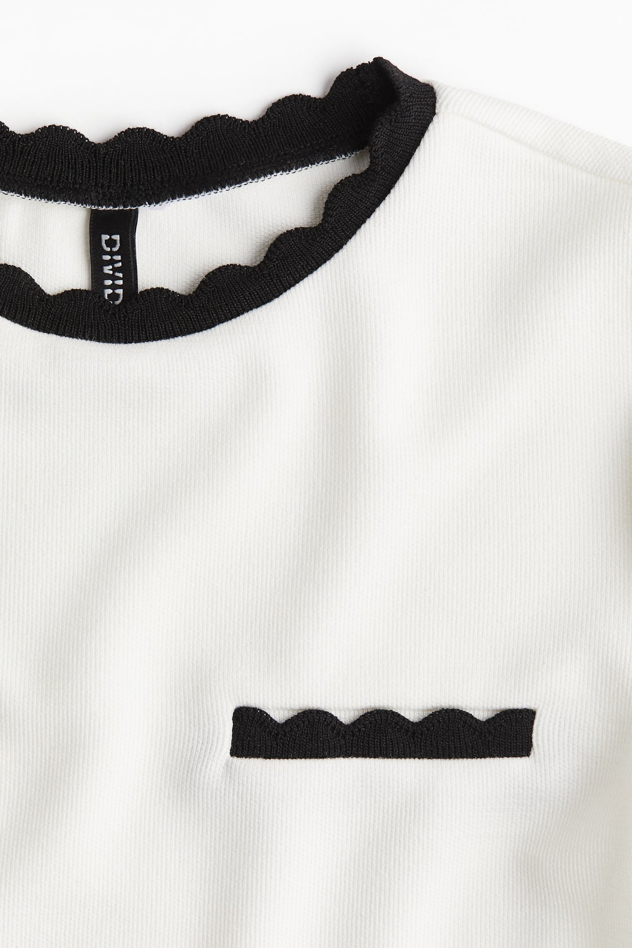 Scalloped Ribbed Top - image 2