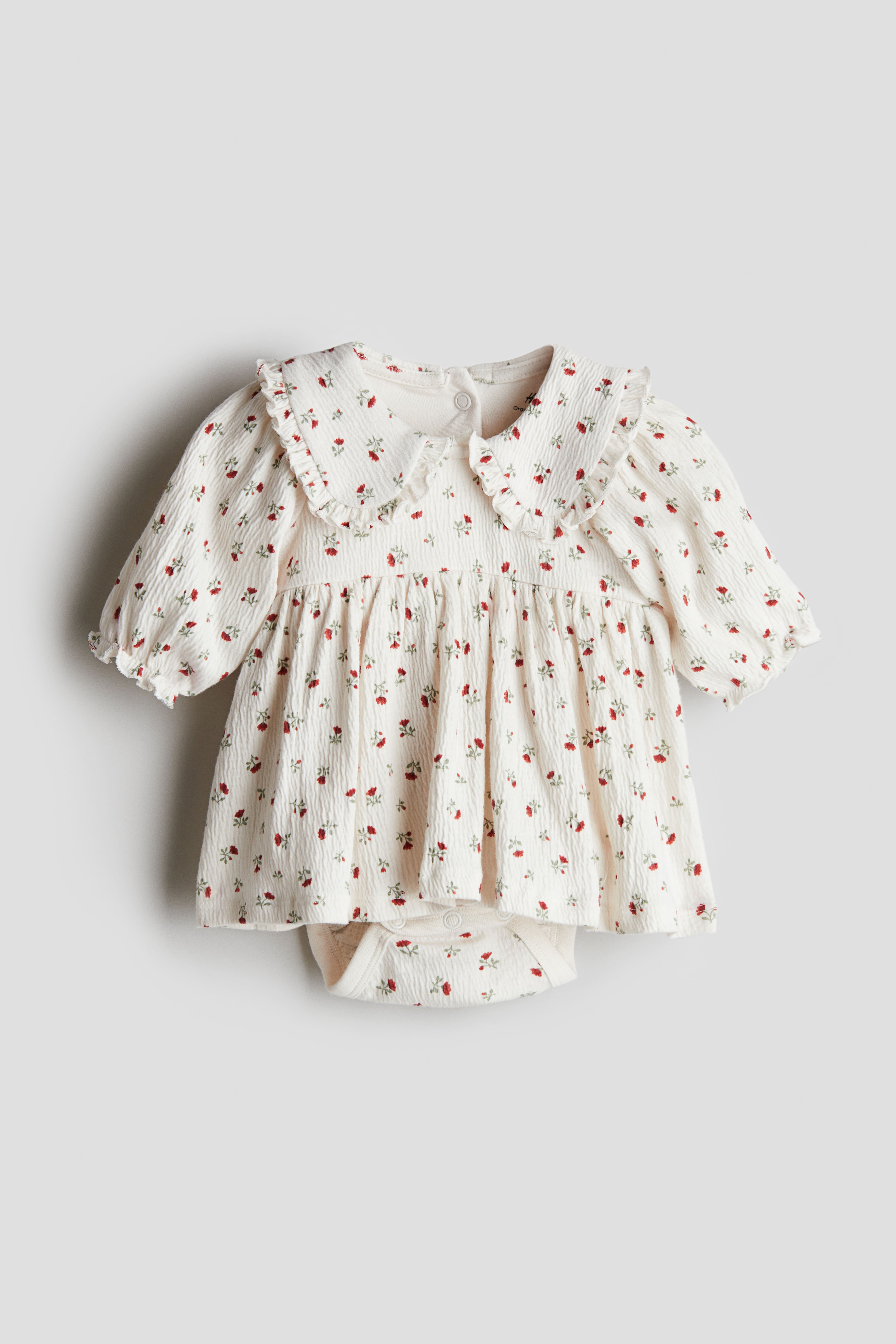 Bodysuit Dress - White/floral - Kids | H&M US