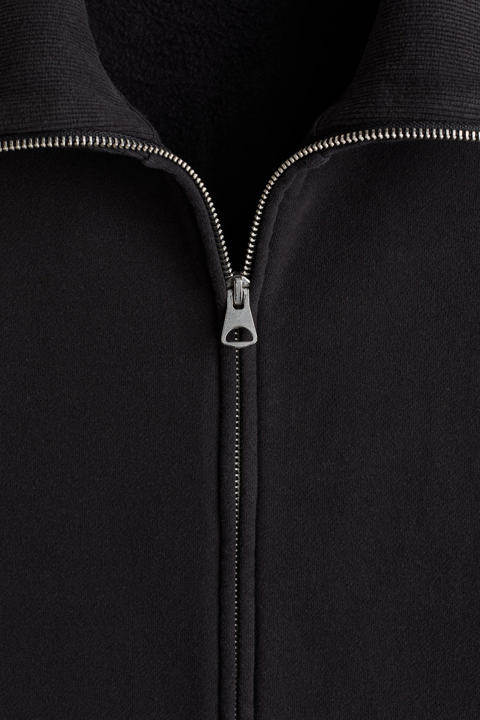 Мужская куртка H&M Relaxed-Fit Boxy Track, цвет: Чёрный — фото 7