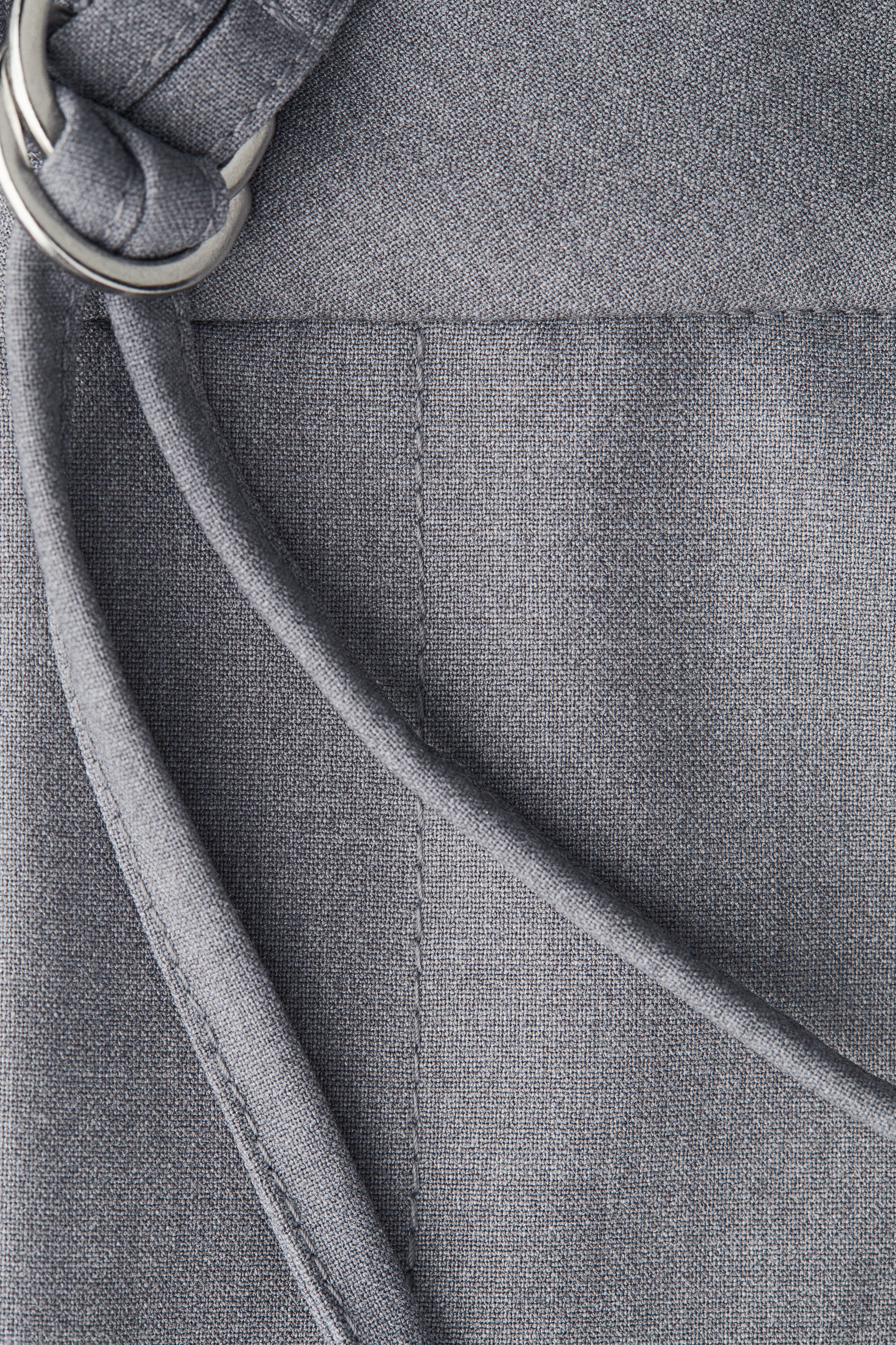 Belted tailored trousers