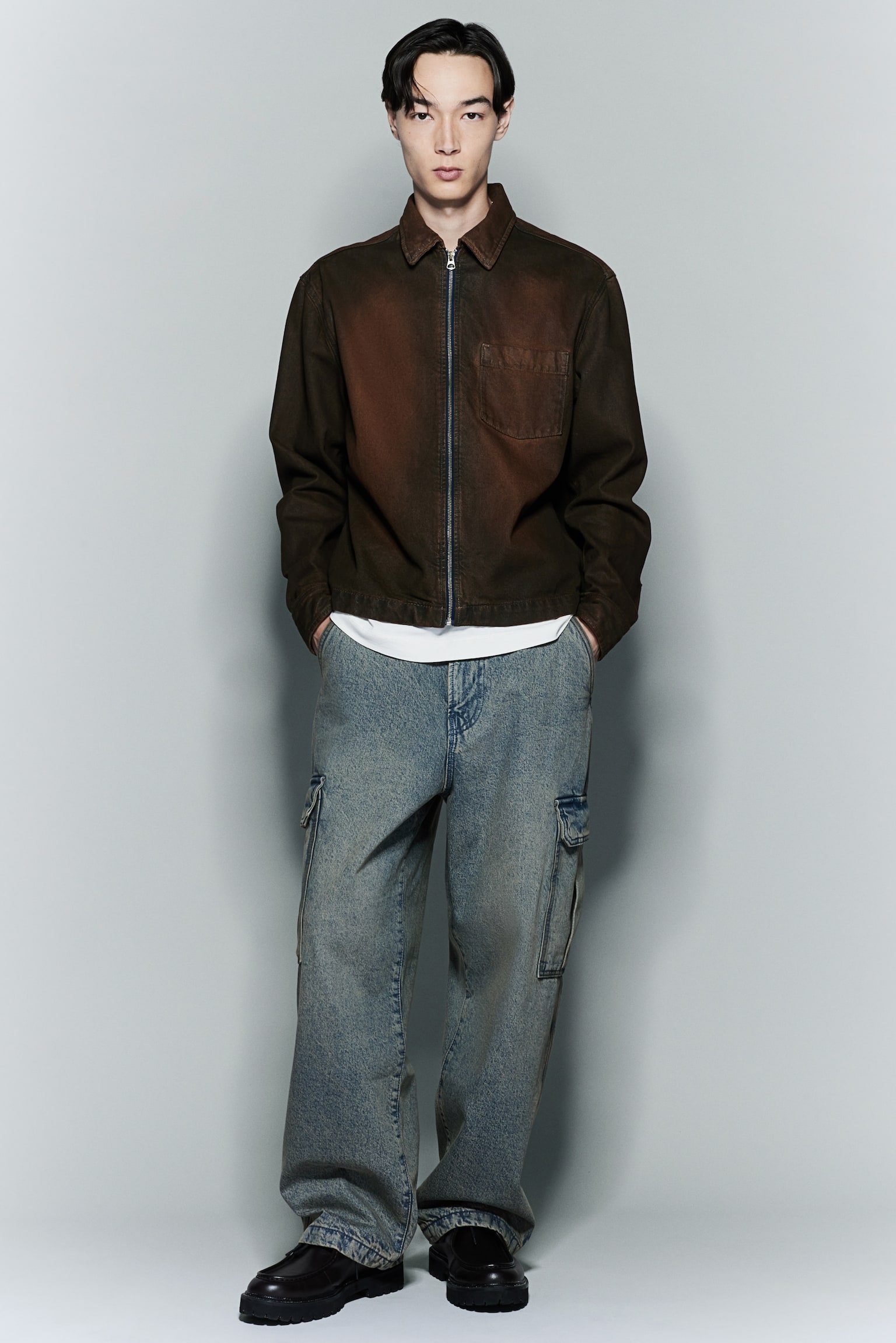 Baggy Cargo Jeans - Denim blue/Denim grey/Denim brown/Denim blue/Black/Beige/Dark blue - 1