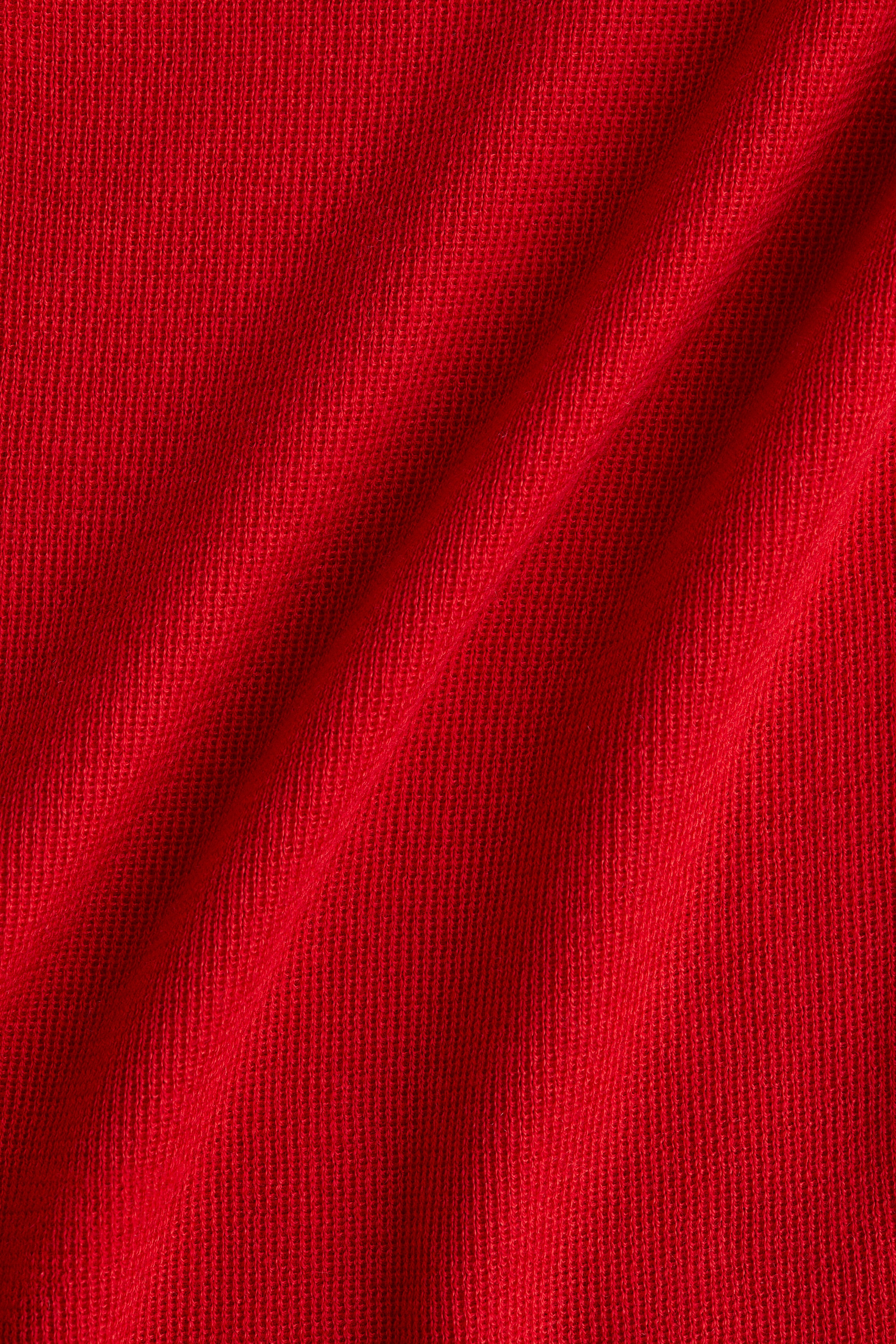 Fine-knit turtleneck top