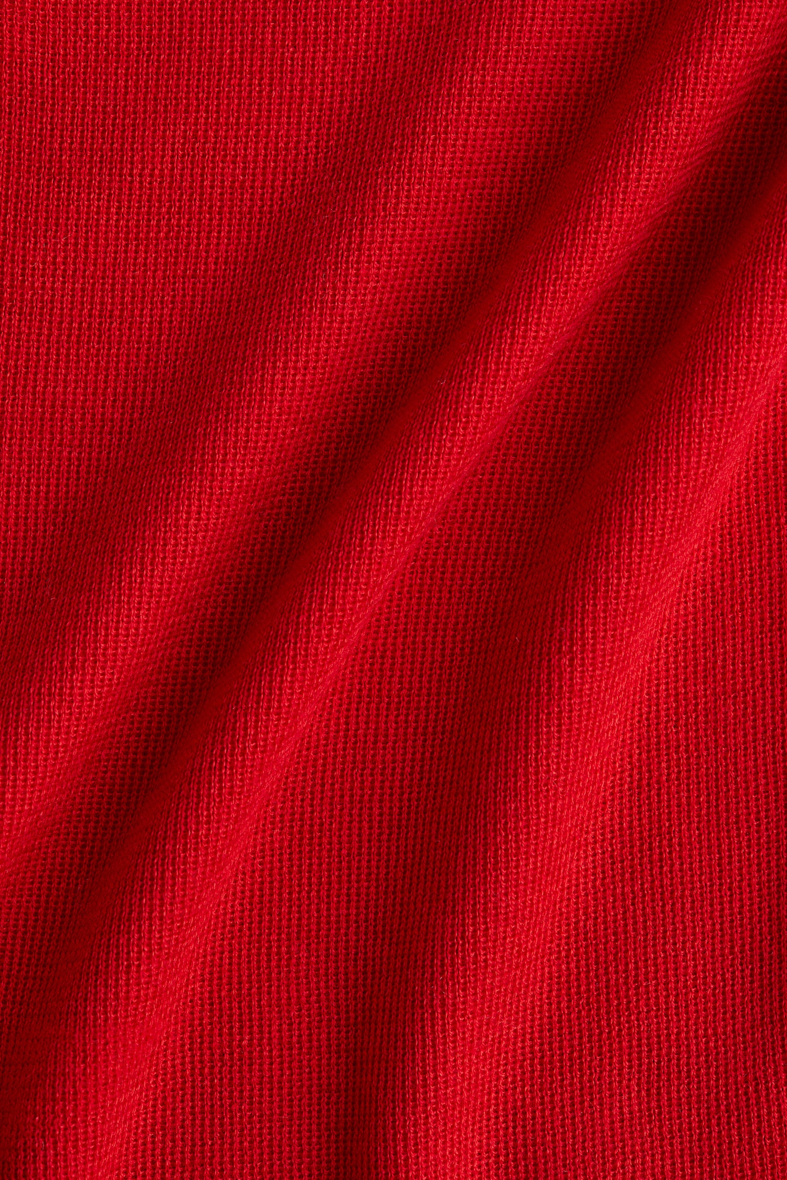 Женский топ H&M Fine-Knit Mock Turtleneck Top, цвет: Красный — фото 2
