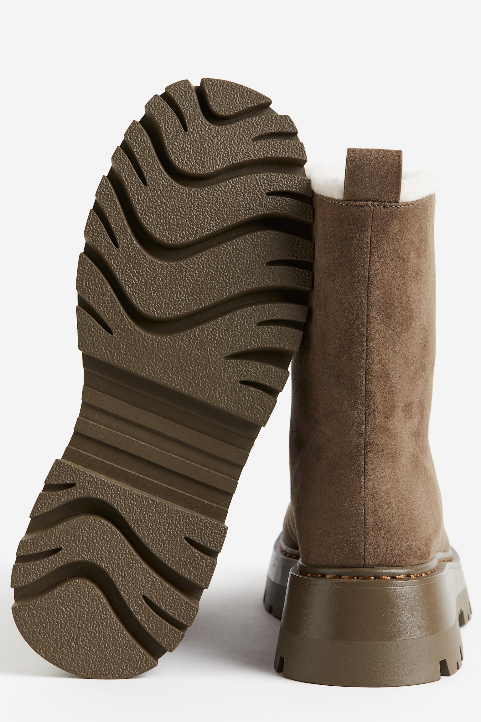 Warm Lined Boots - Brown - 2