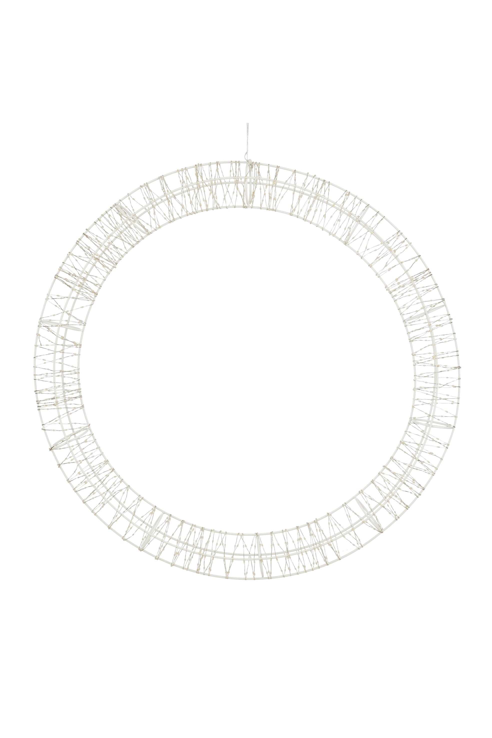 Luca Lighting - Verlichte Kerstkrans - Wit