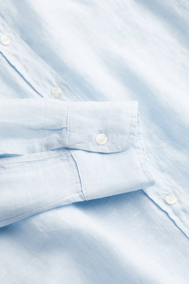 Linen shirt - Light blue marl/White/Black/Light beige marl/dc/dc/dc/dc - 6