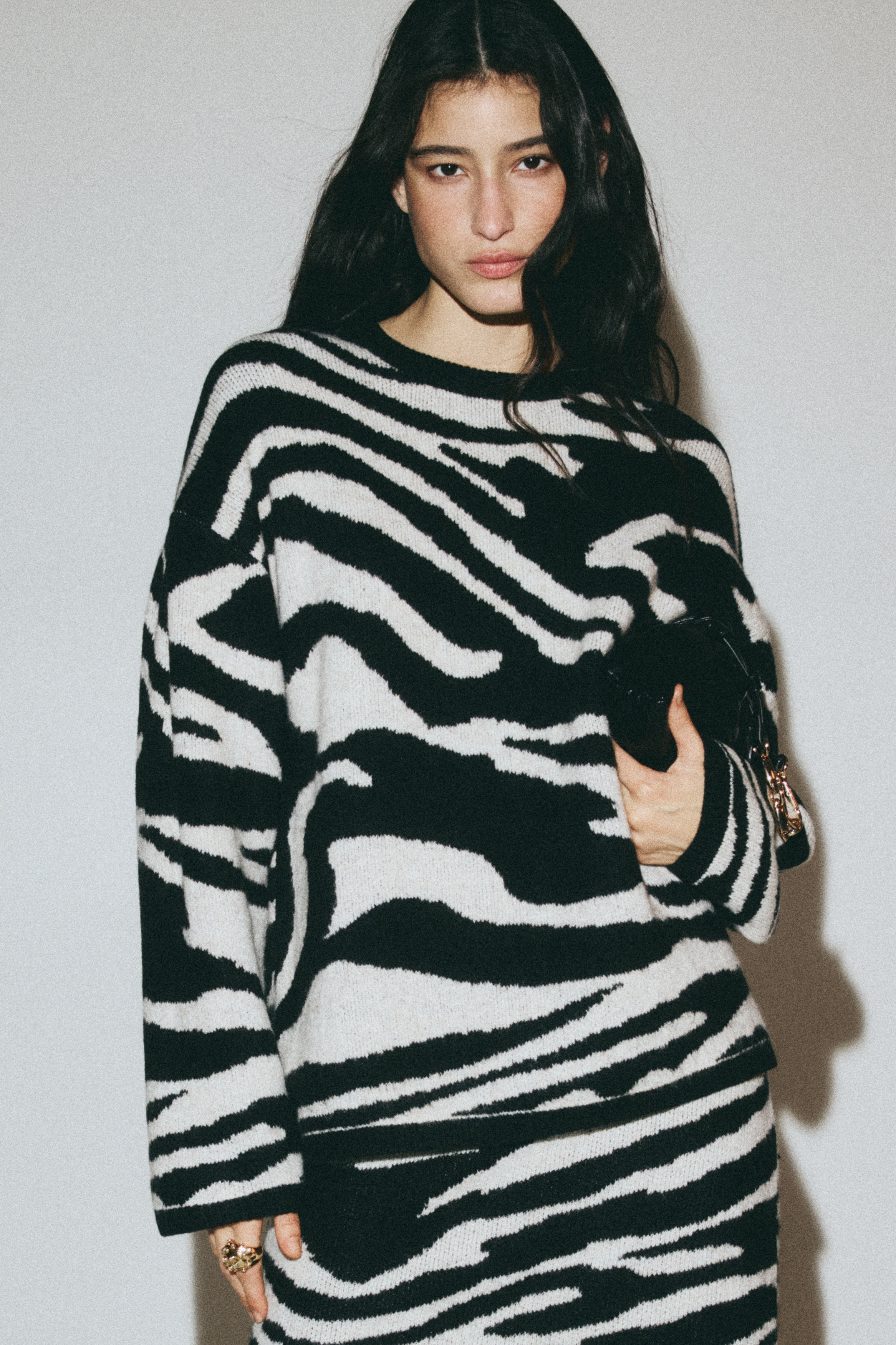 Jacquard-knit jumper