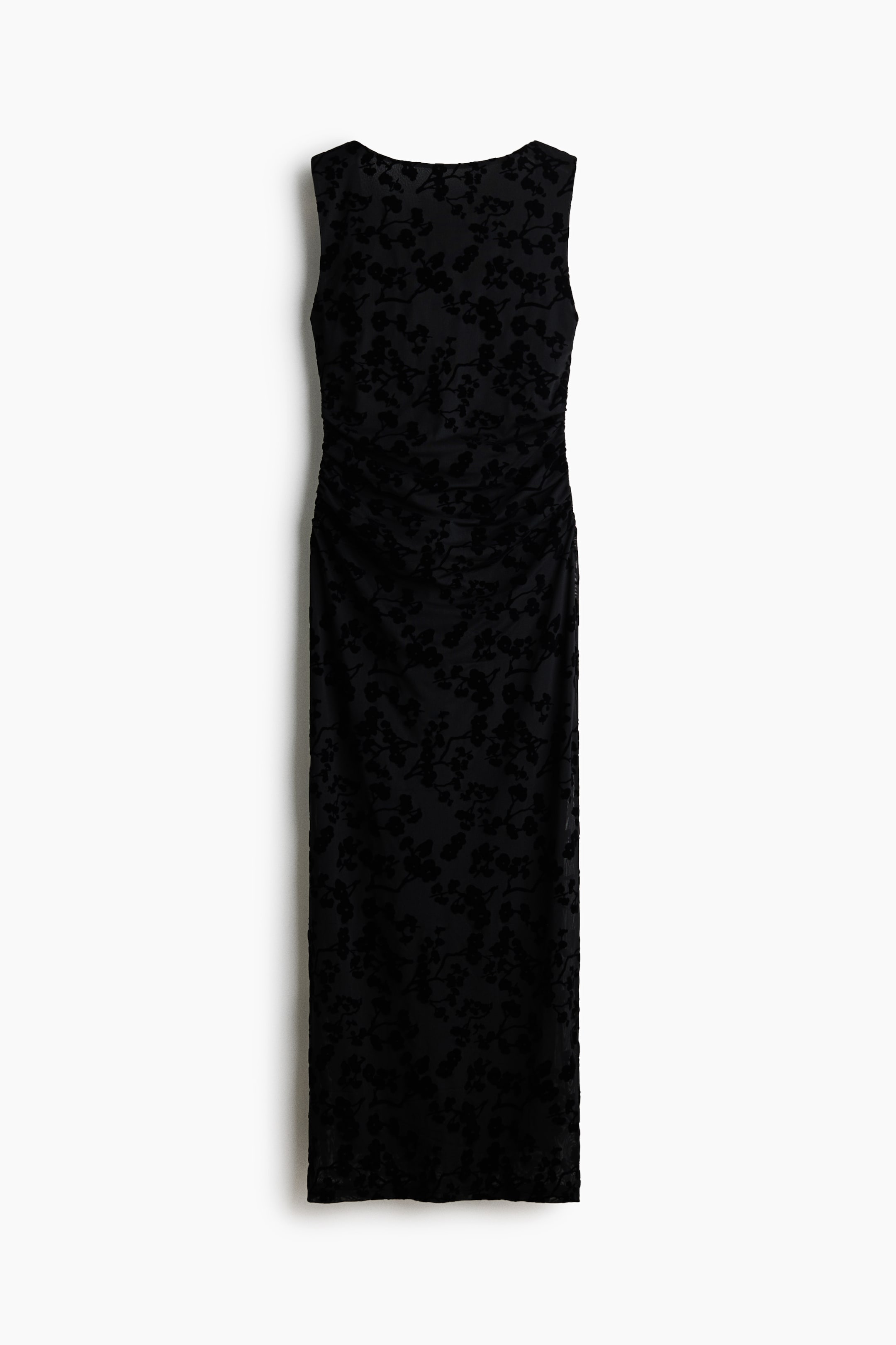 Flock-Print Bodycon Dress