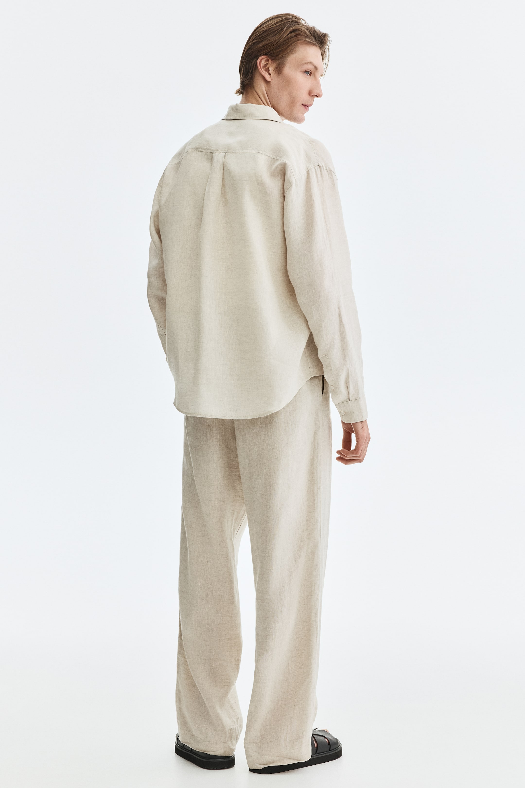 Loose-Fit Linen Pants