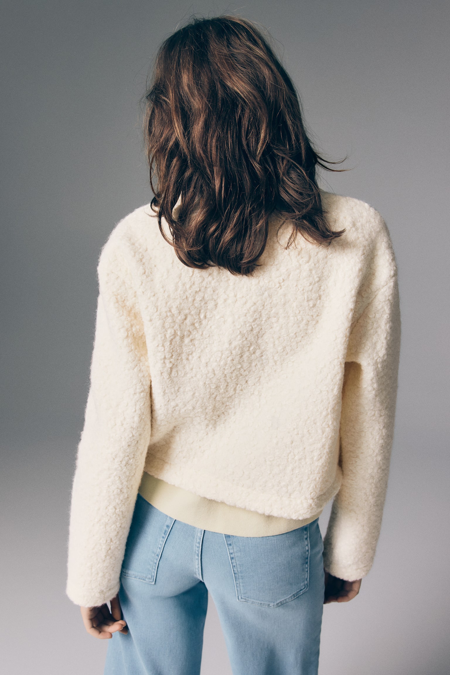 Teddy cardigan - Cream/Beige - 4