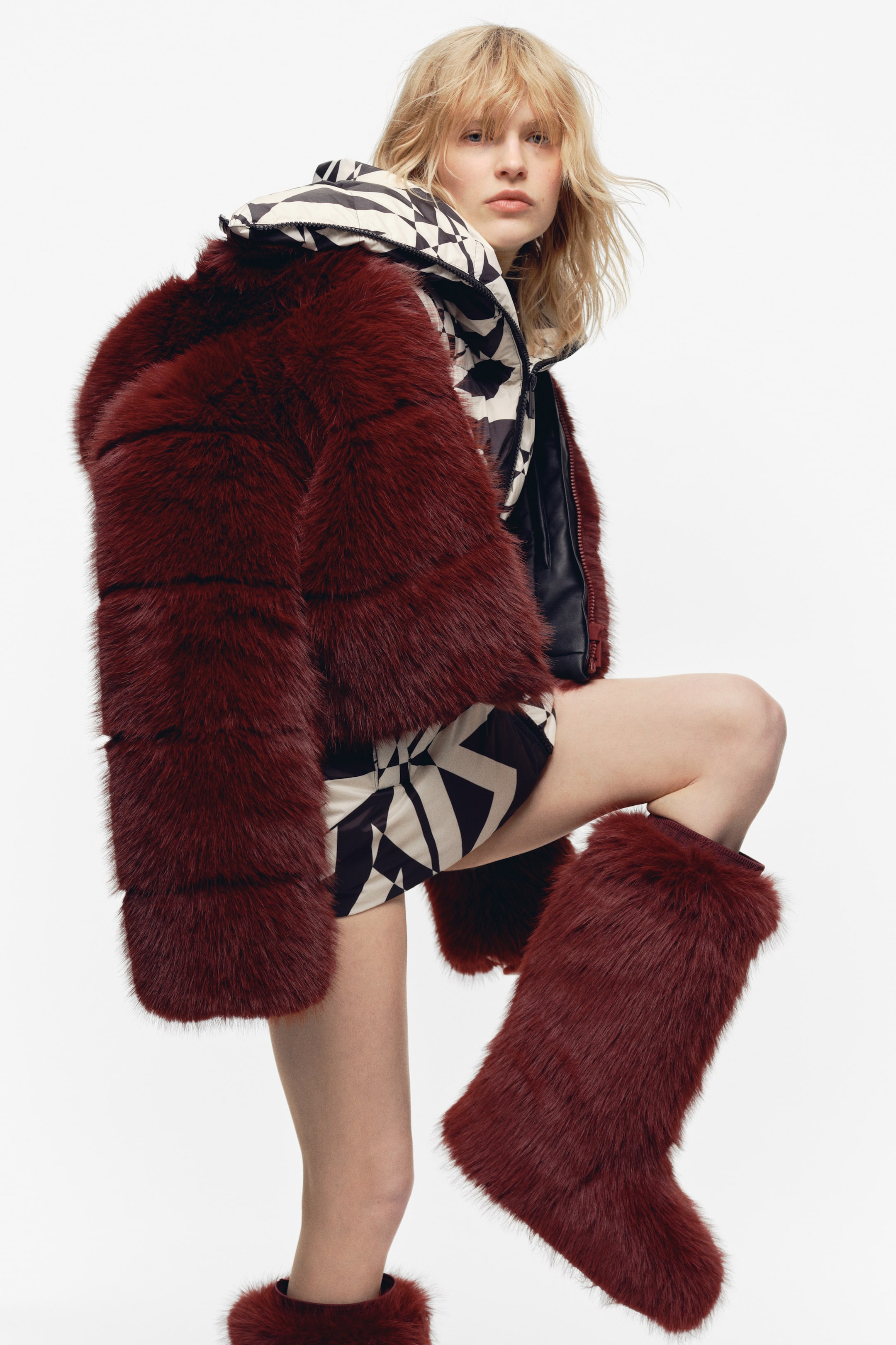 拡大画像を表示: ロングブーツ - バーガンディ - レディース | H&M JP 1