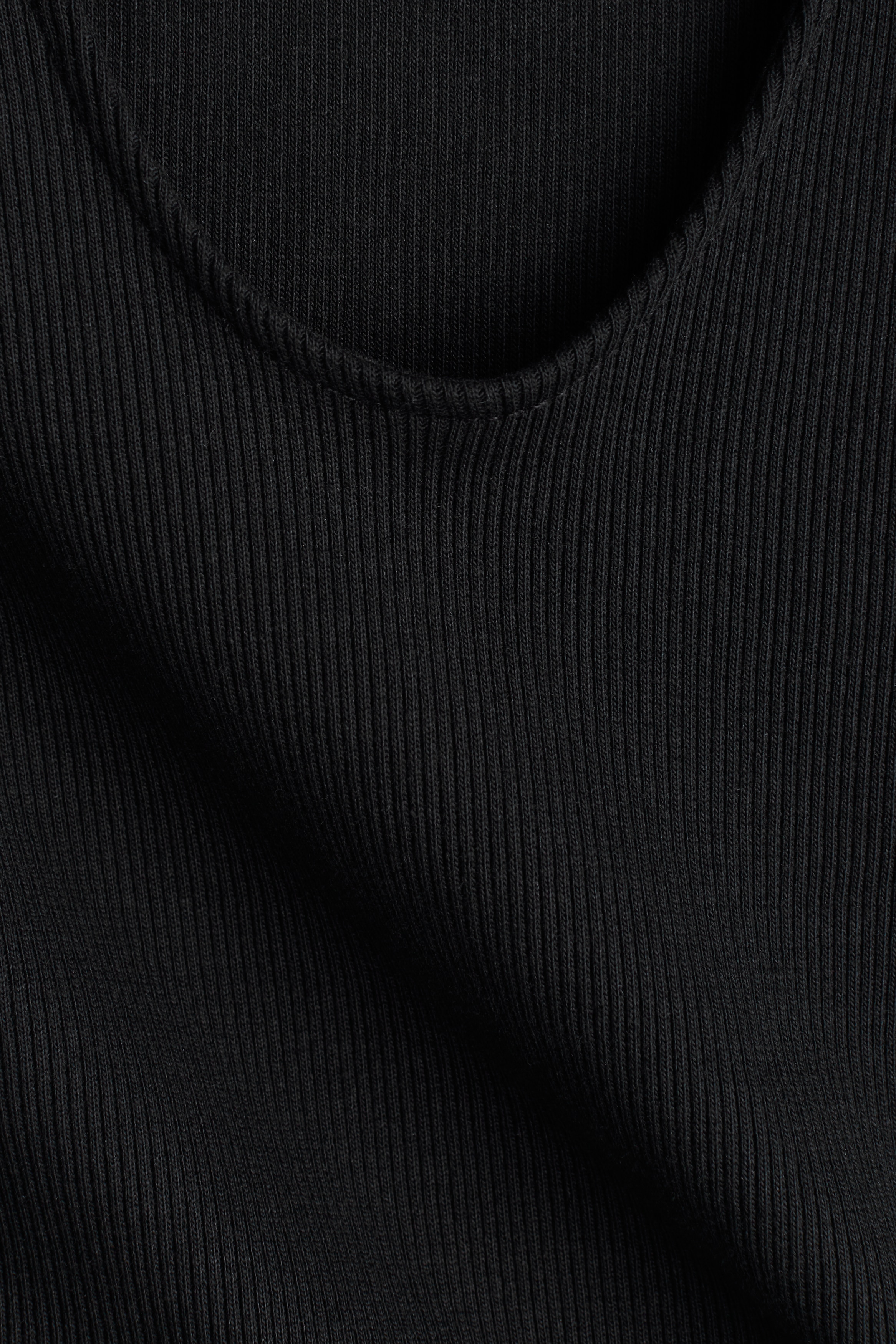 Frill-trimmed jersey dress