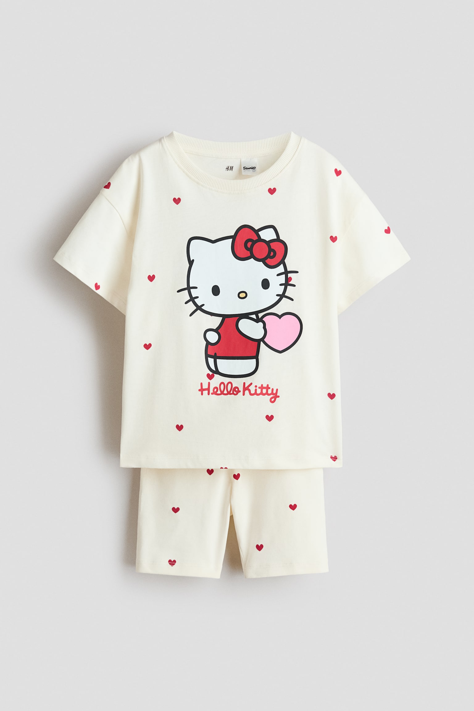 2-piece printed set - Light beige/Hello Kitty/Pink/Hello Kitty/Purple/Lilo & Stitch