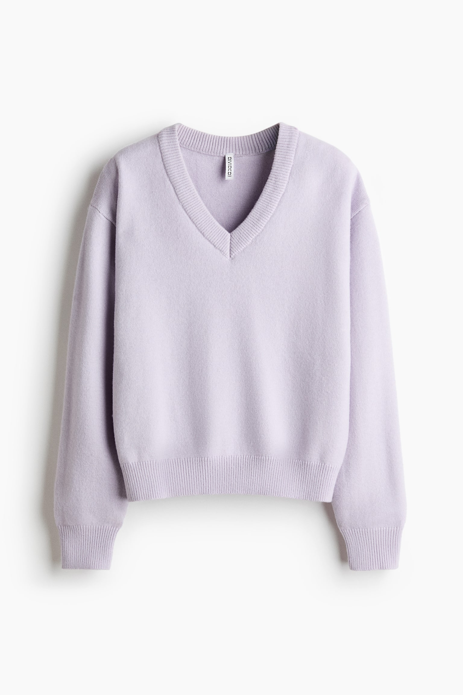 Jersey con escote en V - Violeta claro/Crema/Azul marino