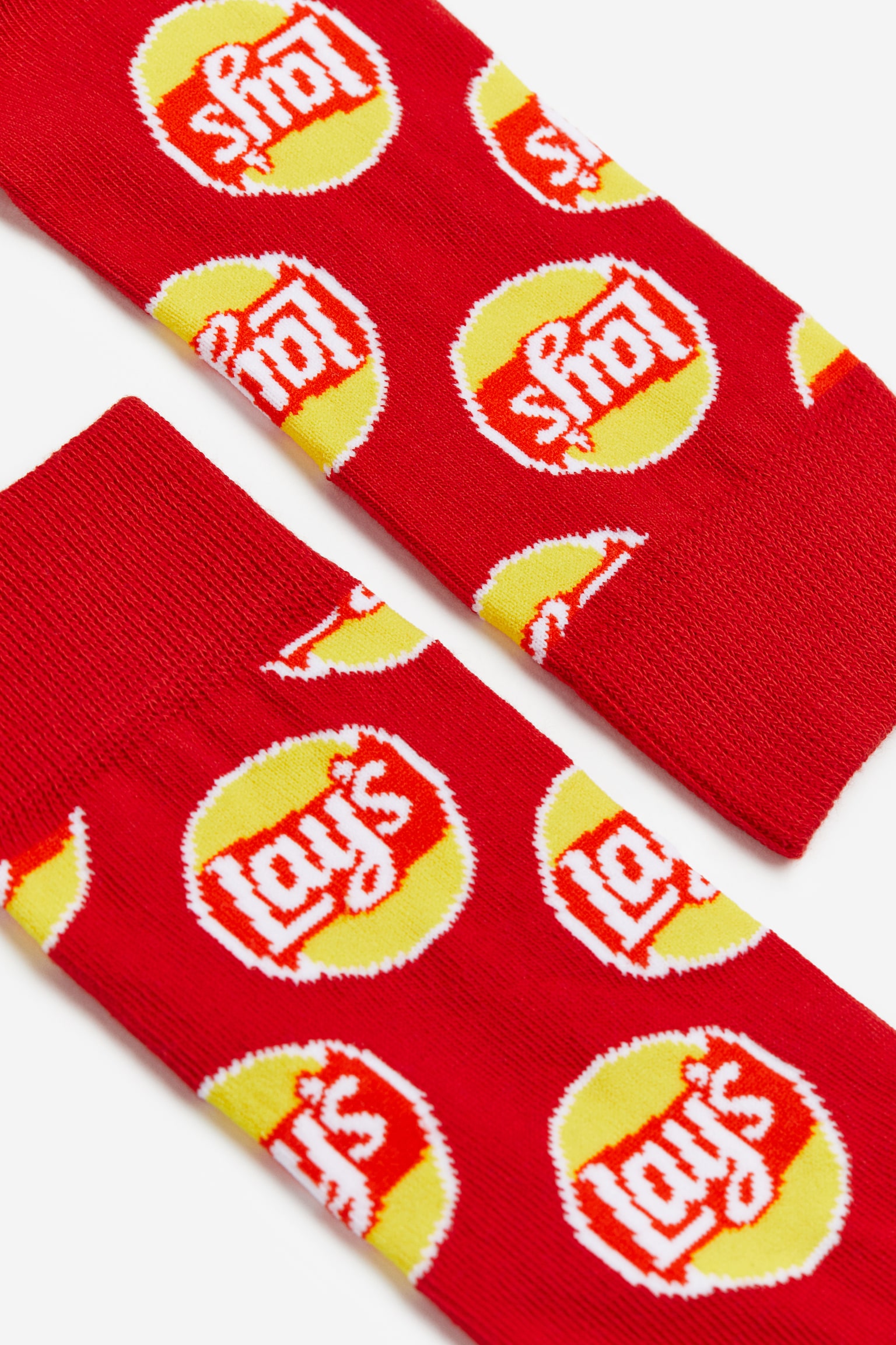 Tất có hoạ tiết - Màu đỏ/Lay's - 2