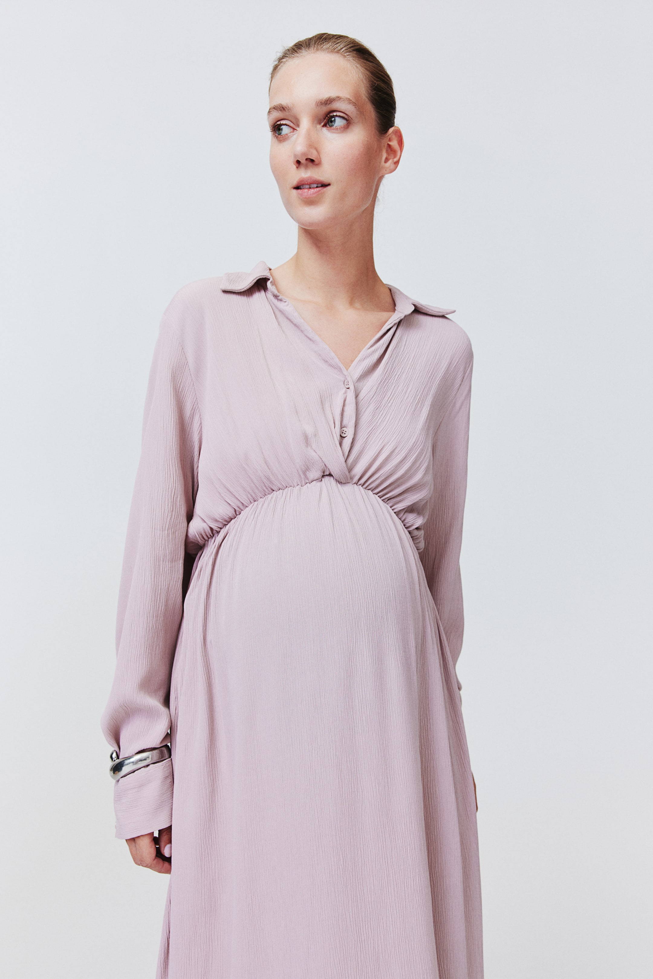 Mama Before And After Nursing Dress Dusty Pink Ladies Handm Us