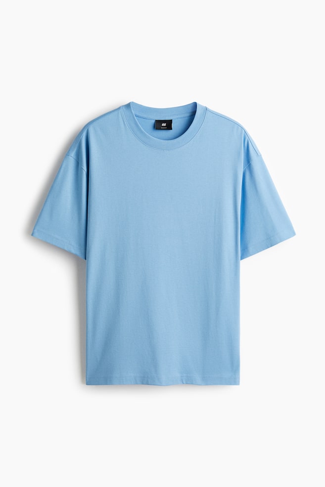 Relaxed Fit T-shirt - Light blue/Light blue/White/Burgundy/Black/Dark grey/Khaki green/Dusty blue/Blue/Orange/Brown/Light purple/Dark teal/Brown/Pink/Green/Dark plum purple/Beige - 1