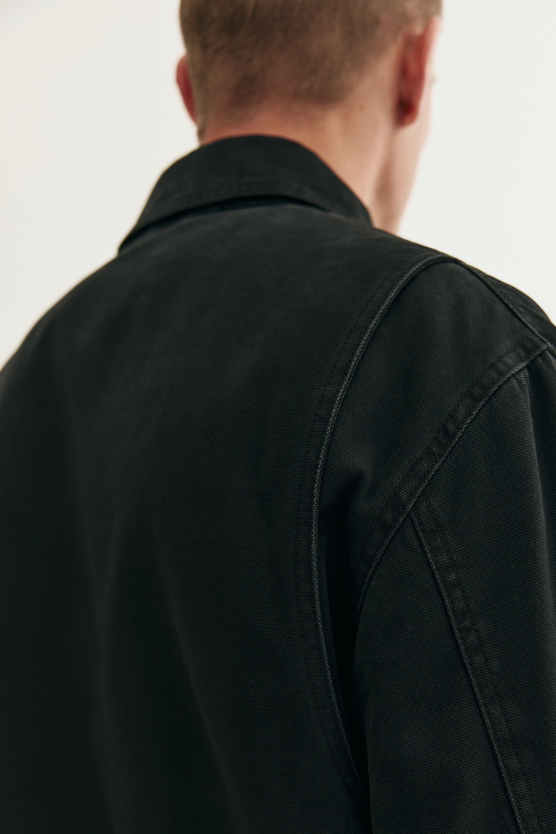 レギュラーフィット キャンバスジャケット - ブラック - Men