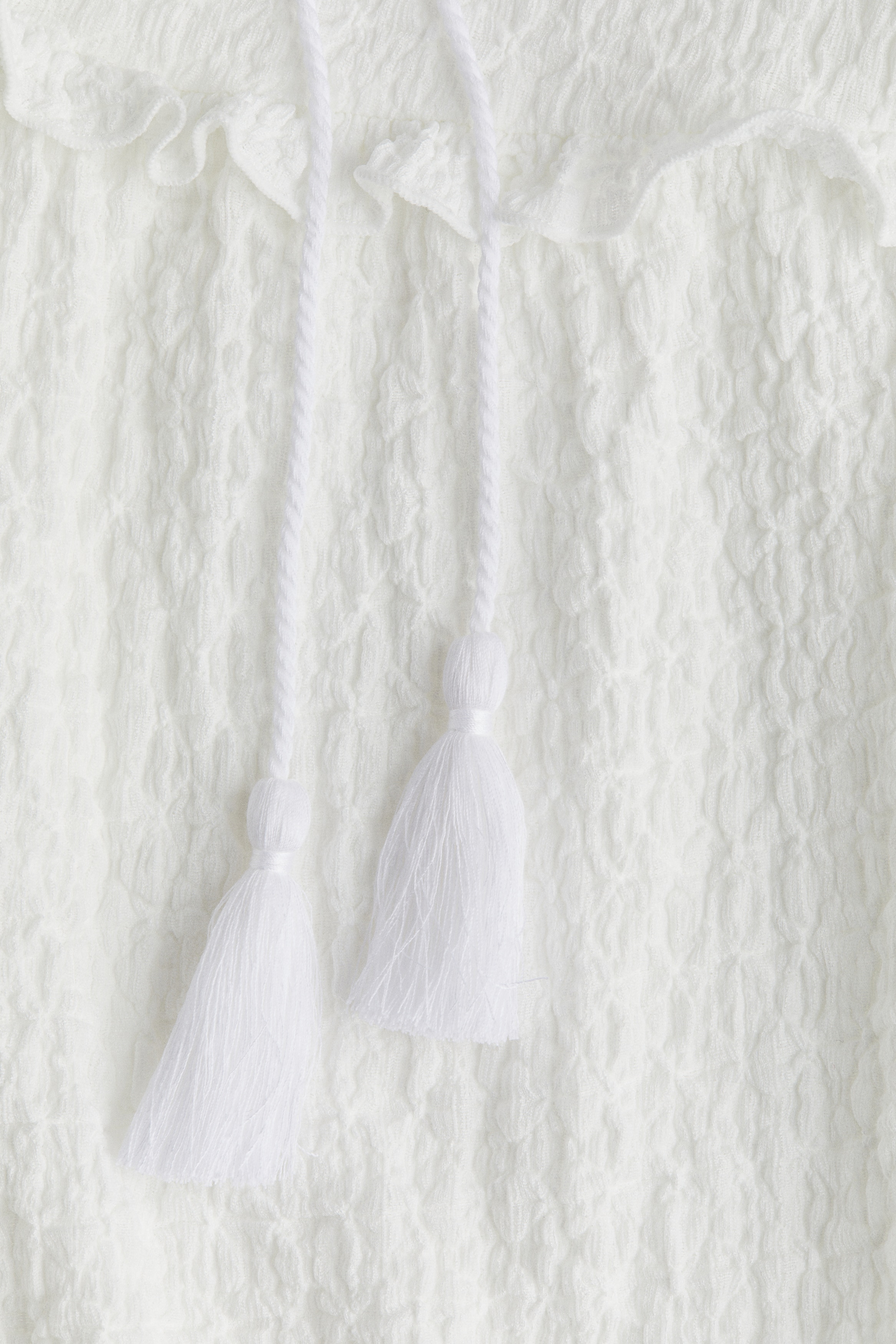 Women's White Crinkled Jersey Dress | H&M CA