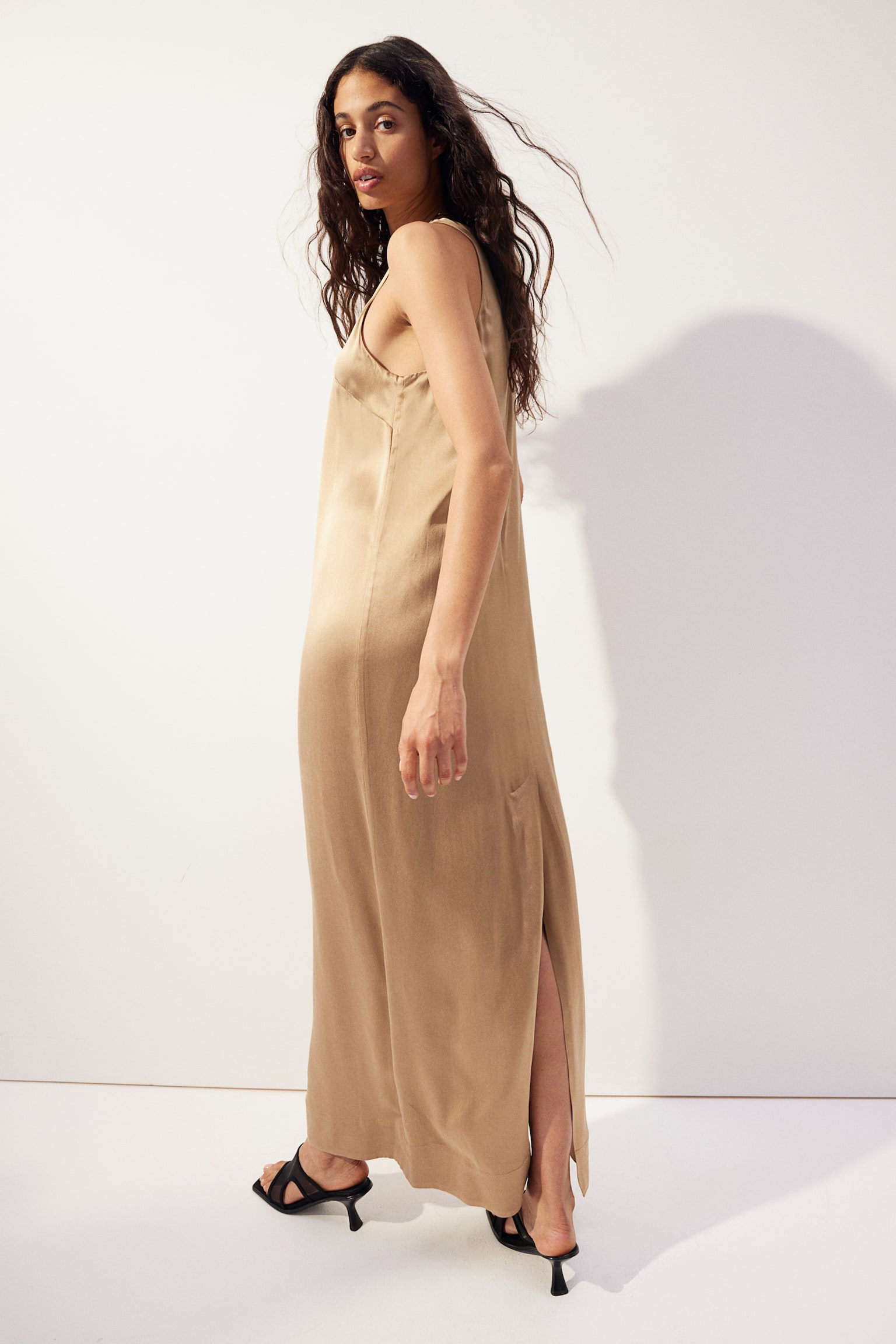 Seidenkleid - Beige - 3