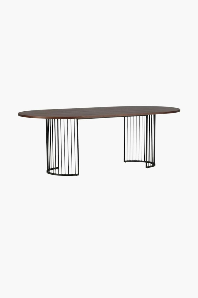 Hamneskär Esstisch - Mdf, Nussbaum/Mdf, Schwarz - 1
