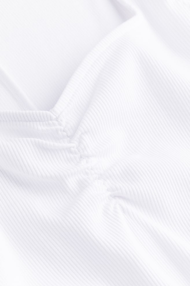 Cap-sleeved jersey dress - White/Black/Floral/Navy blue/Floral/Black - 6