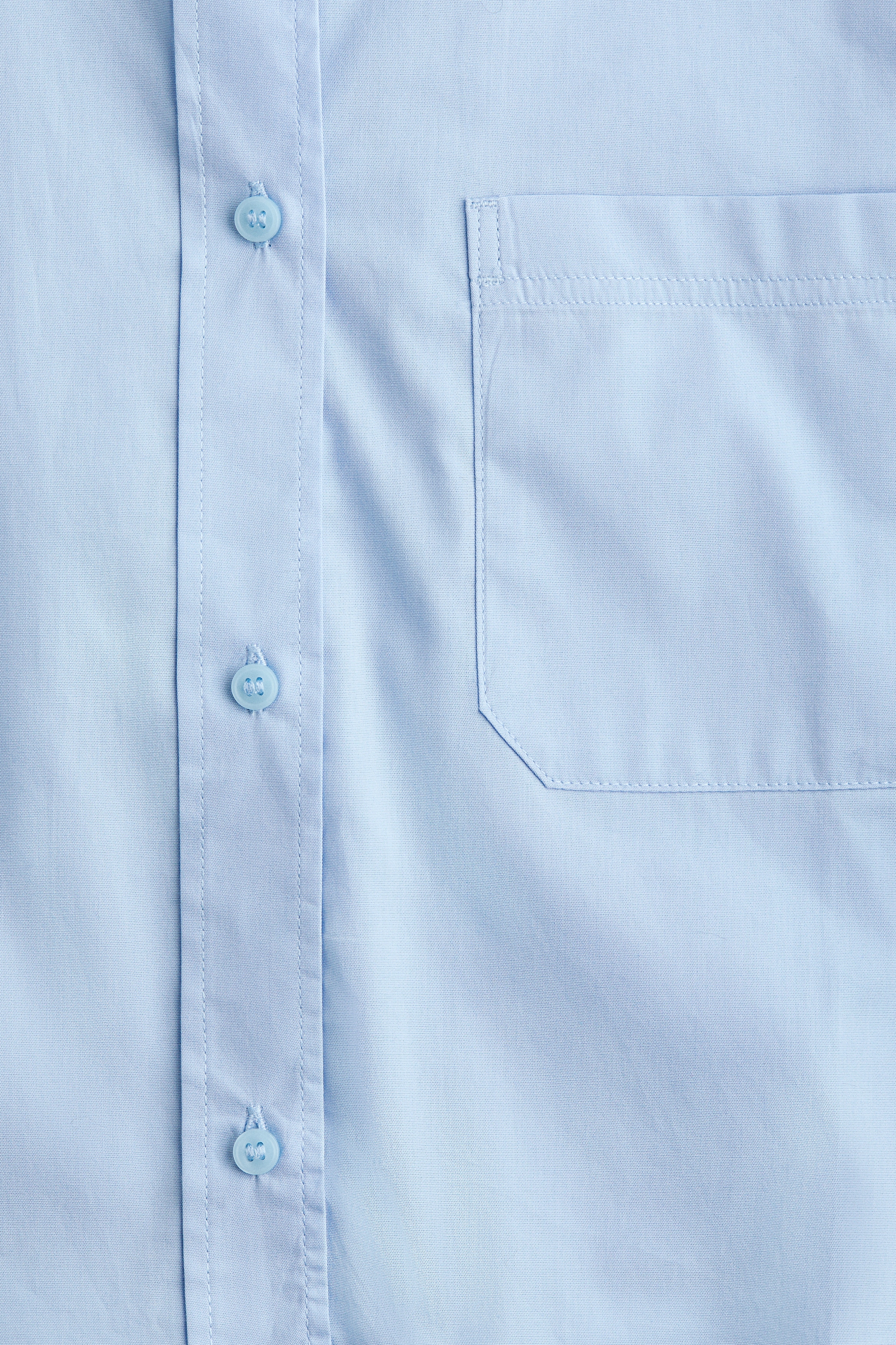 Cropped cotton shirt