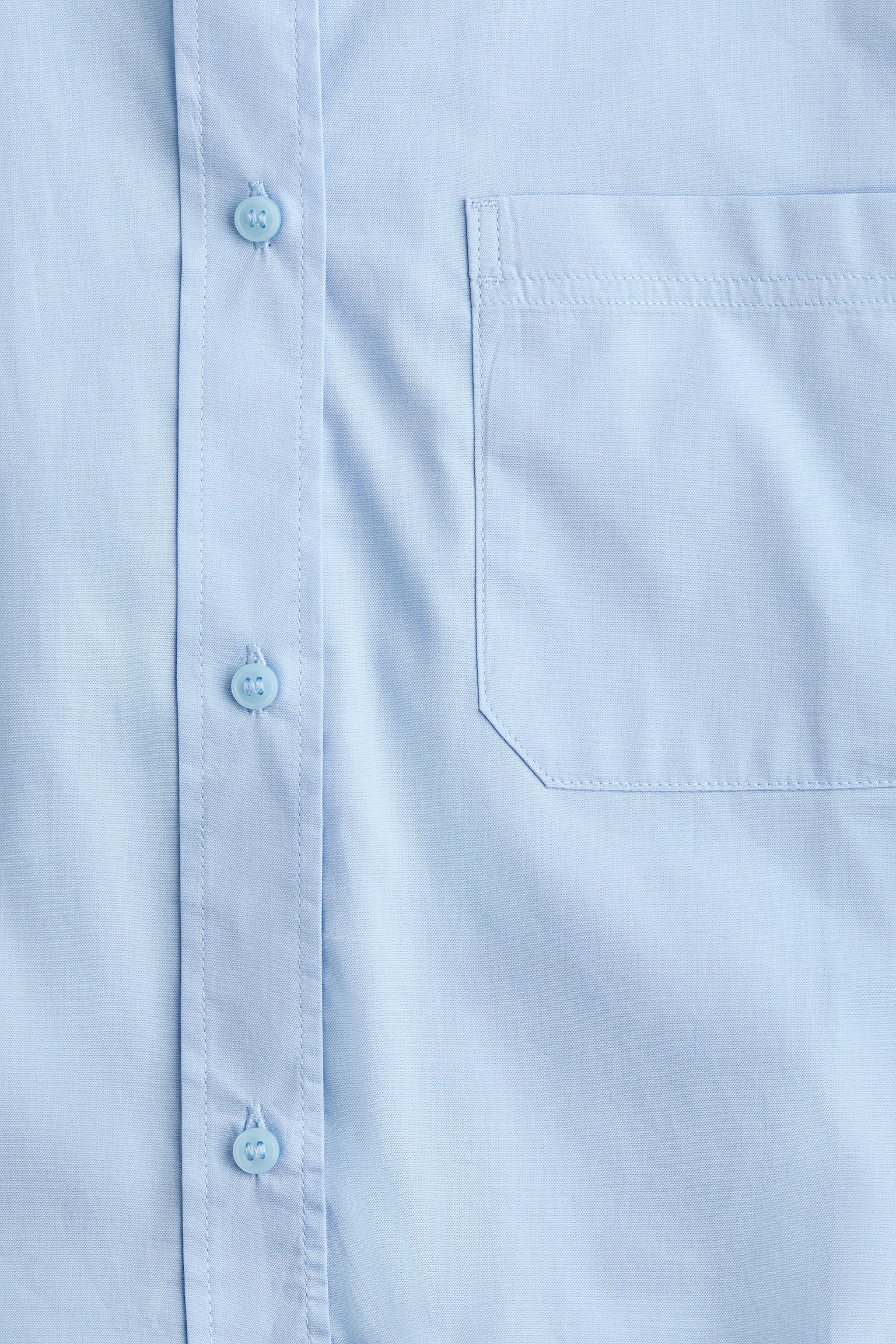 Cropped cotton shirt - Light blue/Light blue/Checked/Light blue/Checked/Blue/Striped/White - 7