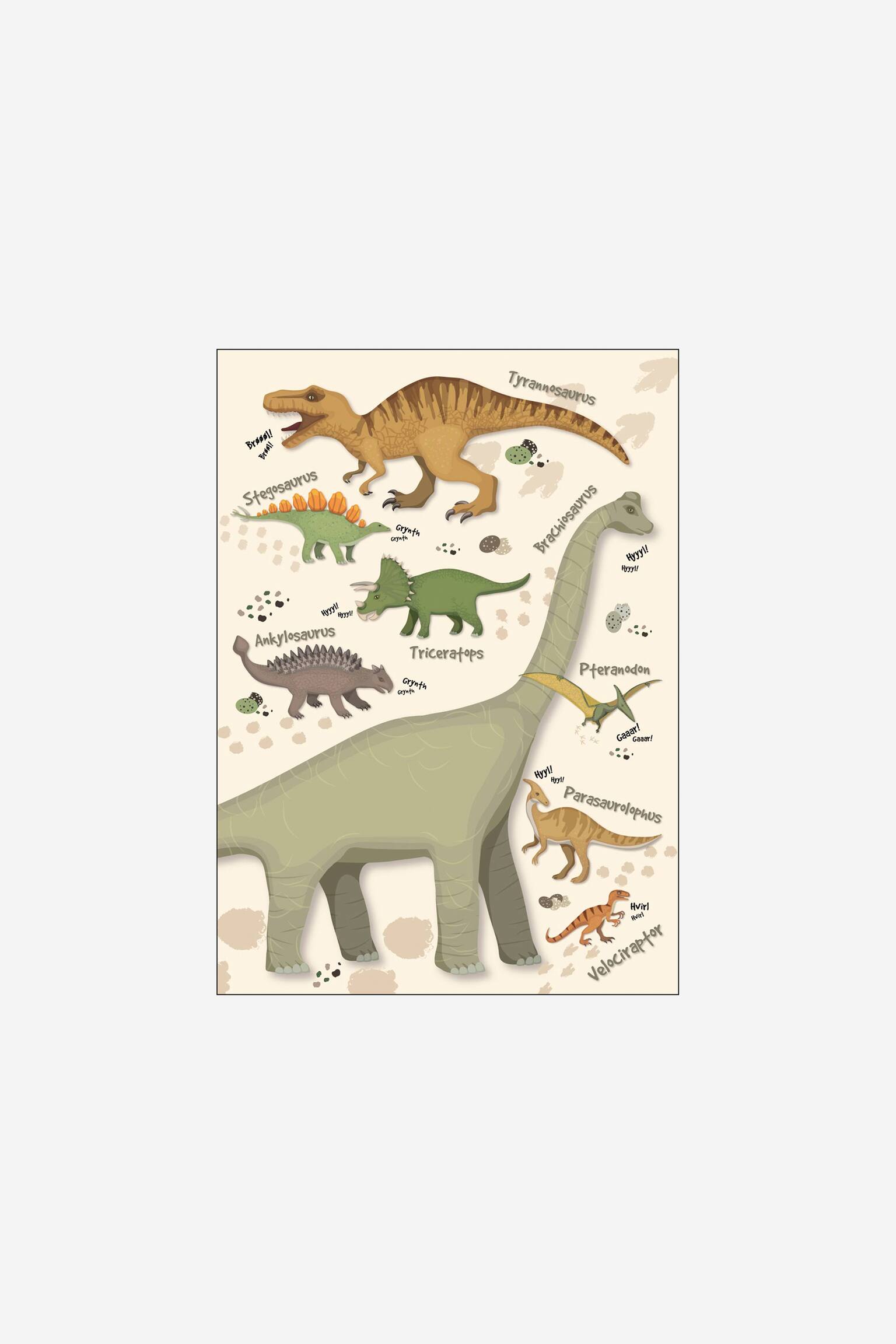Citatplakat - Dinosaurus - Grün