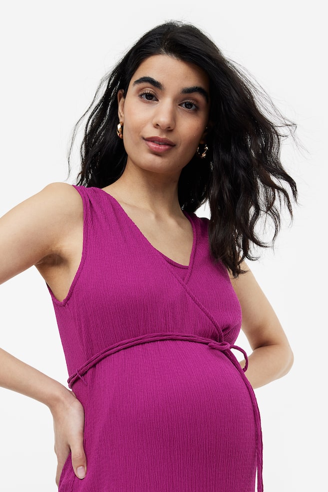 MAMA Before & After pregnancy/nursing dress - Purple - 4
