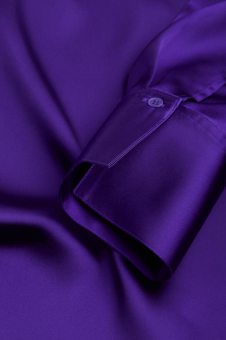 Chemise en satin Mauve FEMME H&M BE