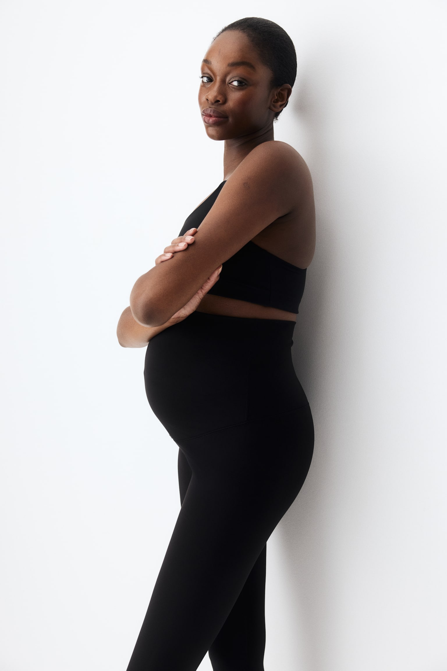 MAMA Before&After Leggings sportivi - Nero/Rosa antico - 5