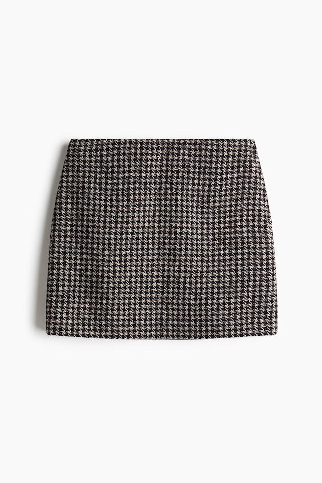 Mini skirt - Black/Dogtooth-patterned/White/Dogtooth-patterned/Black/Striped/Black - 1
