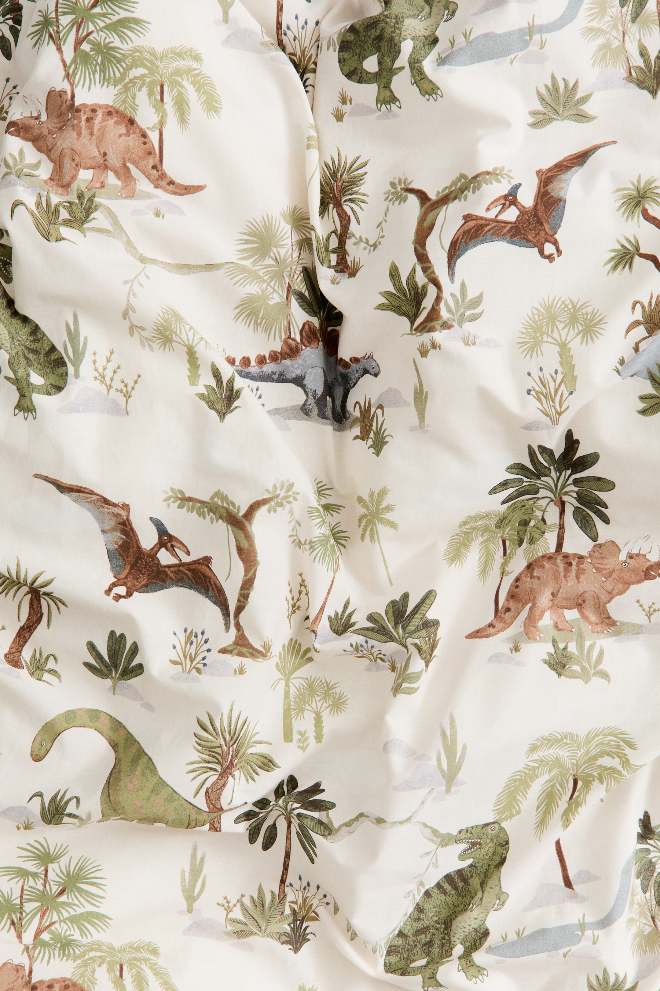 Zobrazit větší obrázek: Vzorovaná sada povlečení na jednolůžko - Light beige/Dinosaurs - HOME | H&M CZ 4